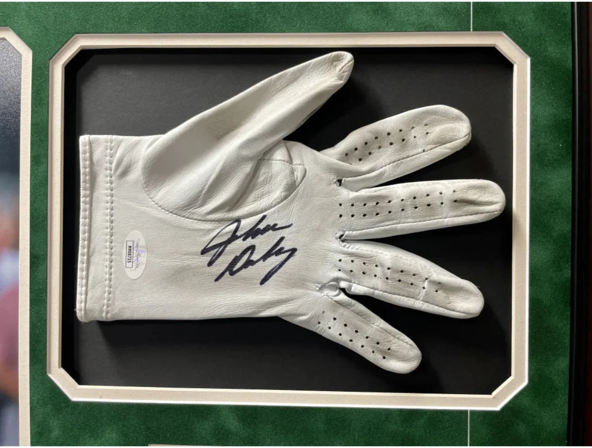 John Daly Signed & Game Played / Worn Golf Glove Framed JSA COA Autograph Cigarette Photo - Image 5