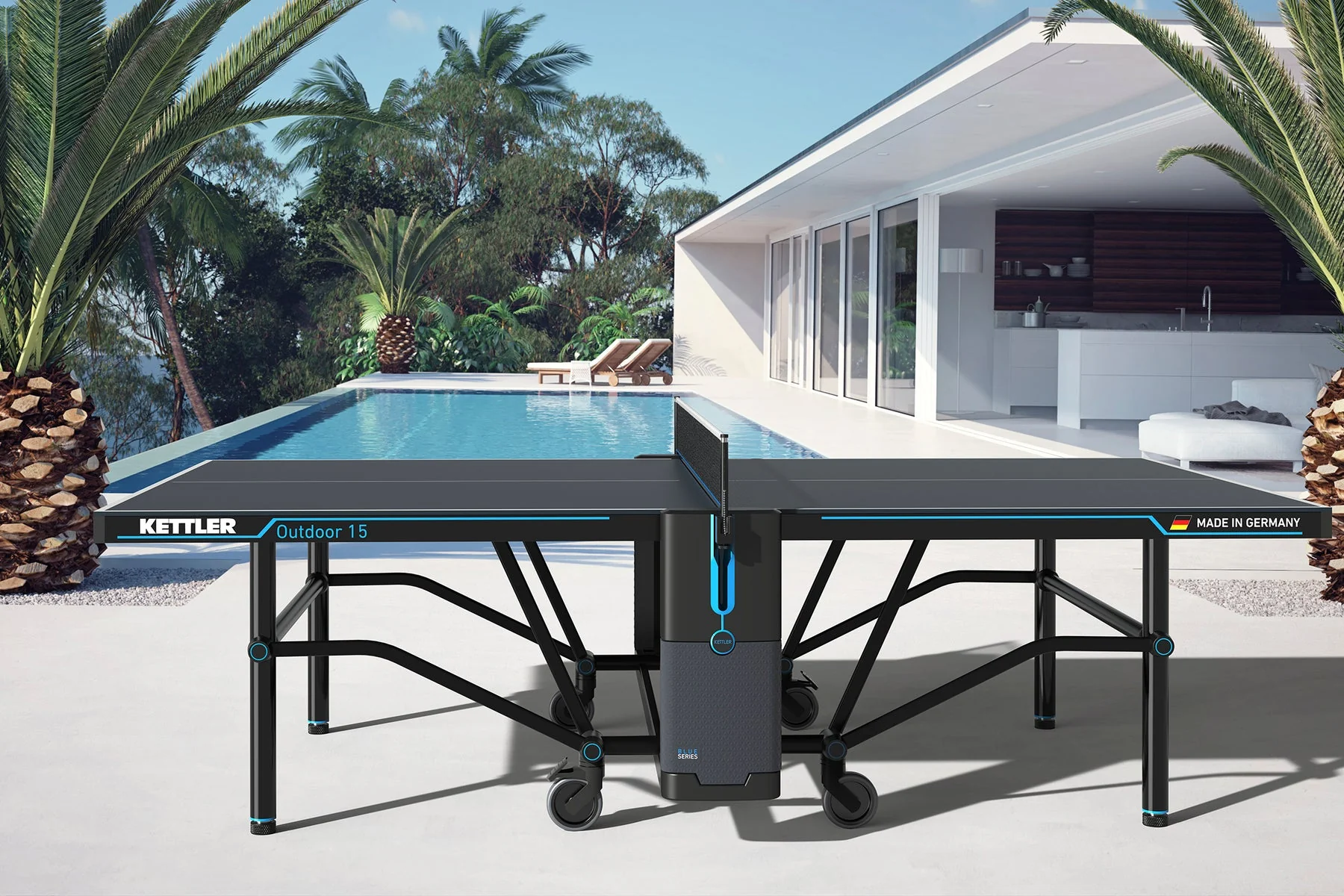 Outdoor 15 Table Tennis Table 4-Player Bundle - Image 8