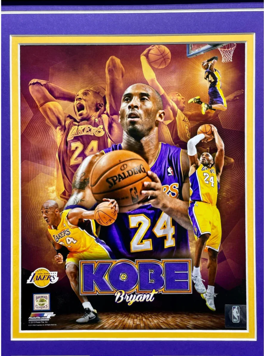 Kobe Bryant Final Lakers Game Used Authentic Confetti Collage Framed #D/824 - Image 3
