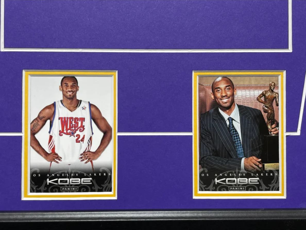 Kobe Bryant Final Lakers Game Used Authentic Confetti Collage Framed #D/824 - Image 7