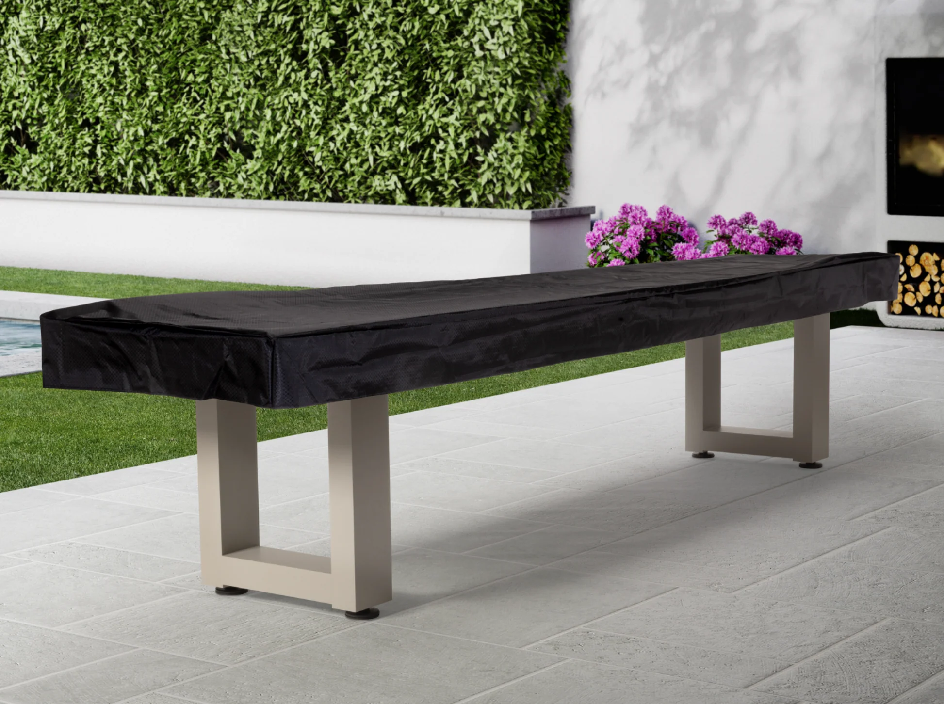 Lanai Shuffleboard Table - Oyster Grey - Image 10