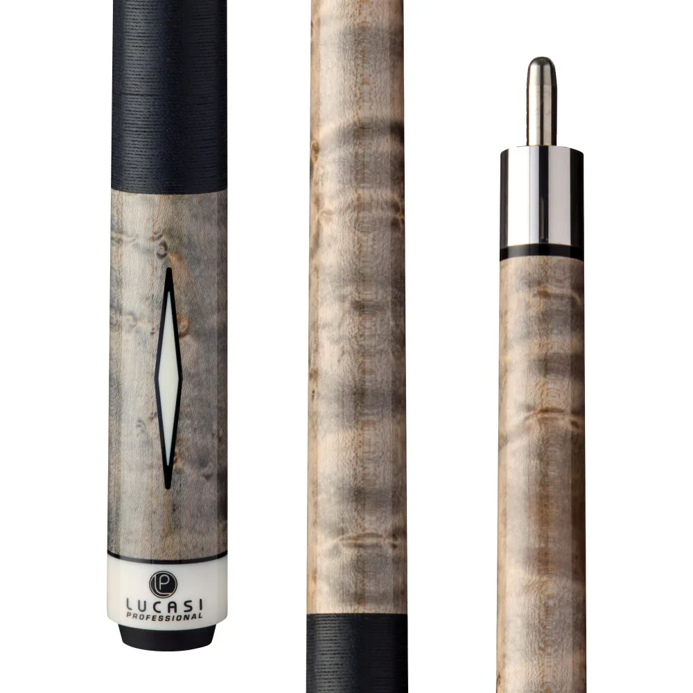 Lucasi Pro Series - Grey Wash Birdseye Maple Cue Butt Only - Image 2