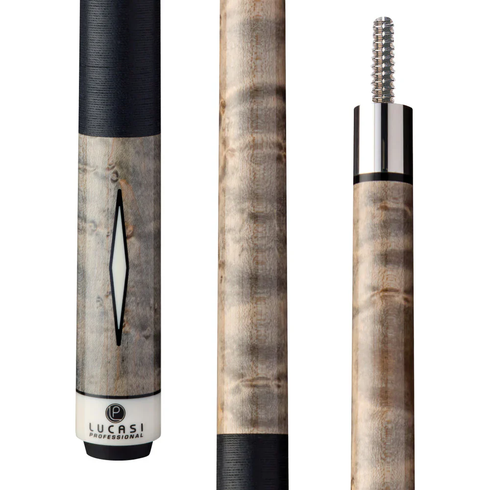 Lucasi Pro Series - Grey Wash Birdseye Maple Cue Butt Only - Image 3