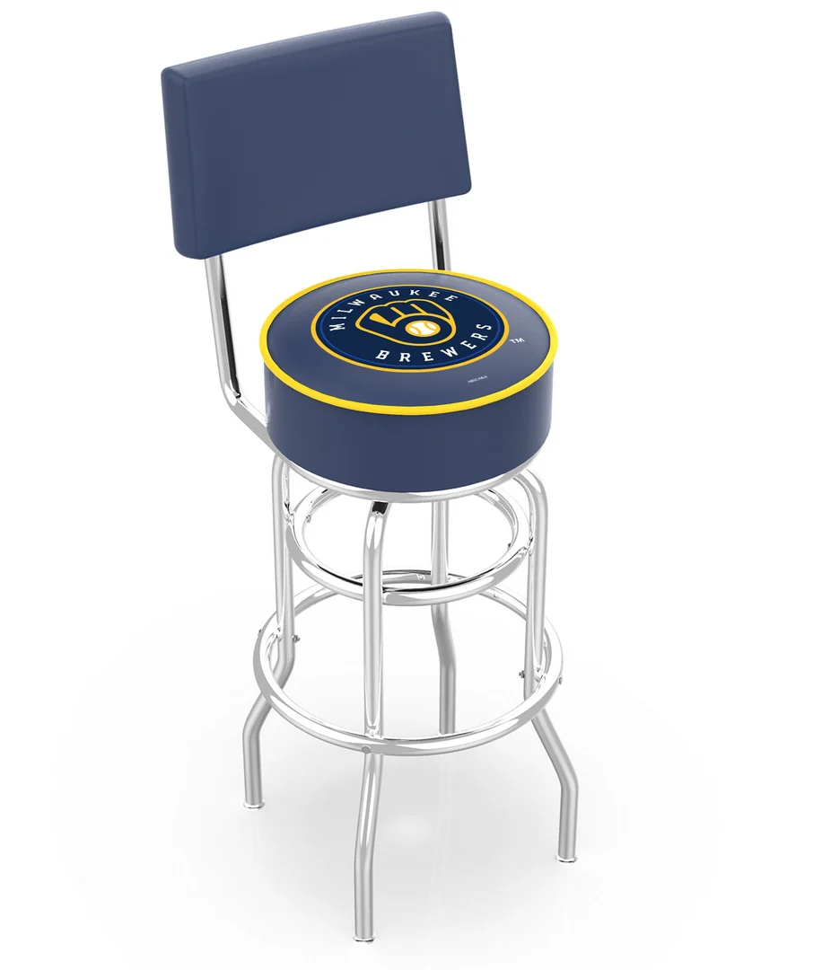 MLB Licensed 30" Backed Swivel Bar Stool - Image 25