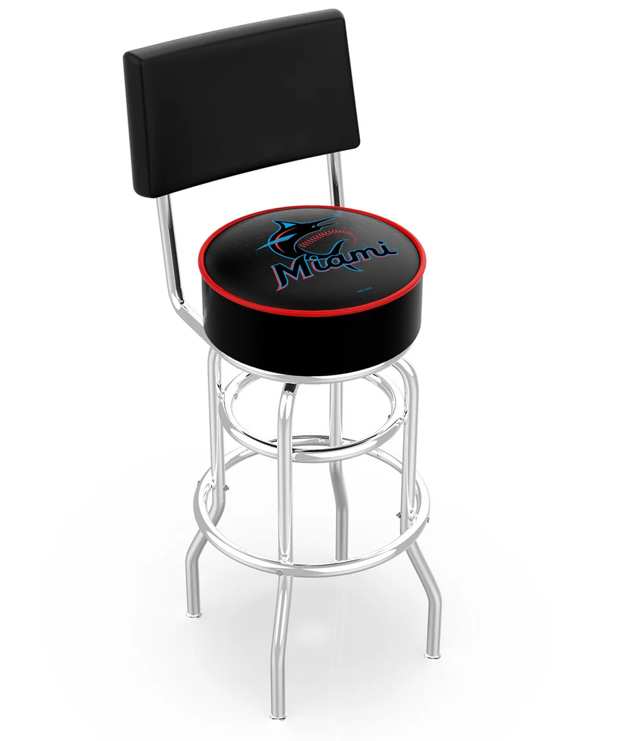 MLB Licensed 30" Backed Swivel Bar Stool - Image 27