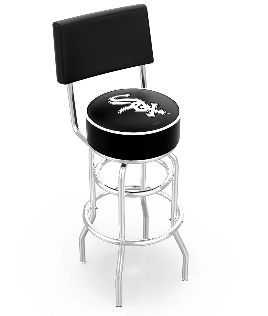 MLB Licensed 30" Backed Swivel Bar Stool - Image 5