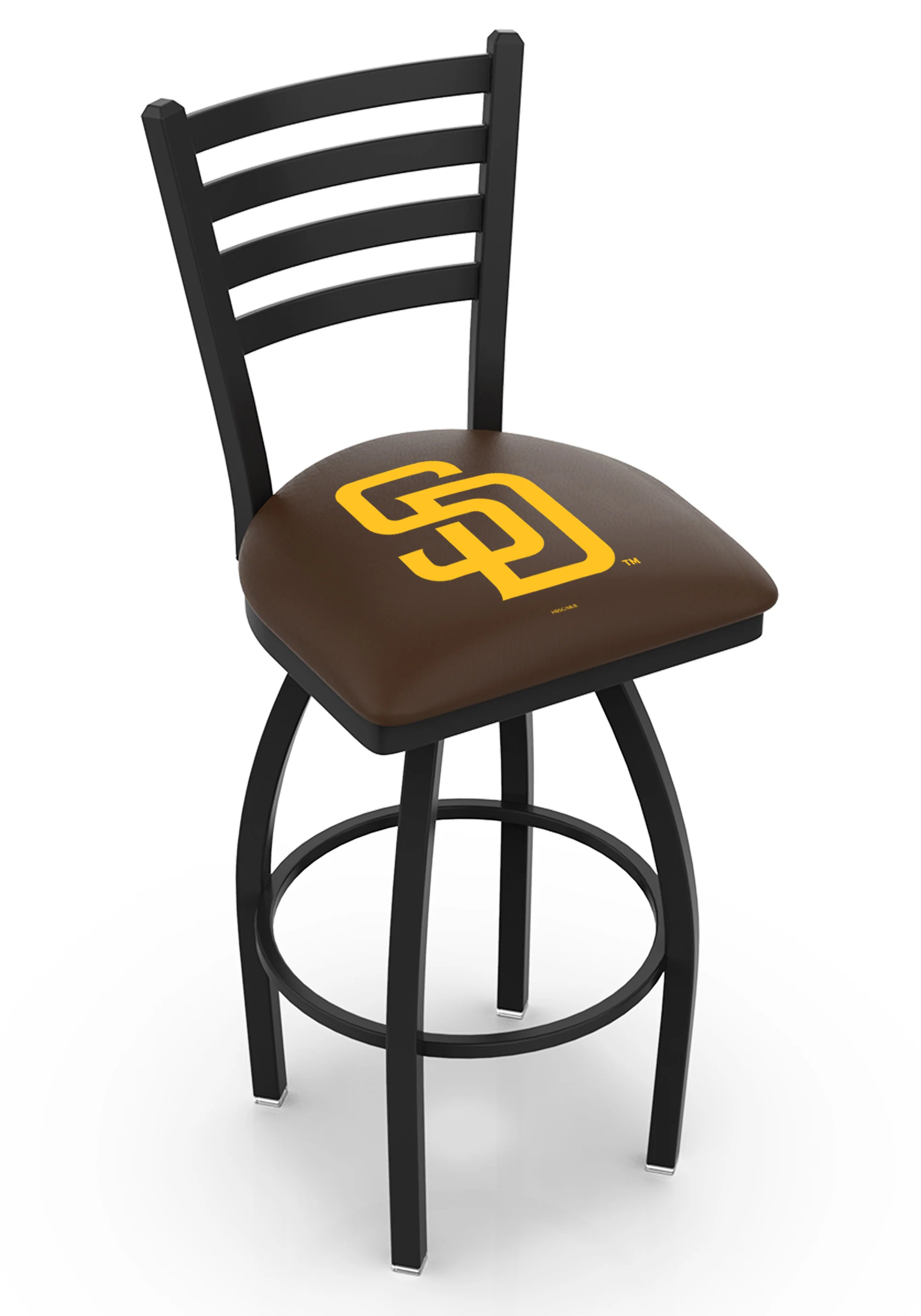 MLB Licensed 30" Ladder Back Swivel Bar Stool - Image 15