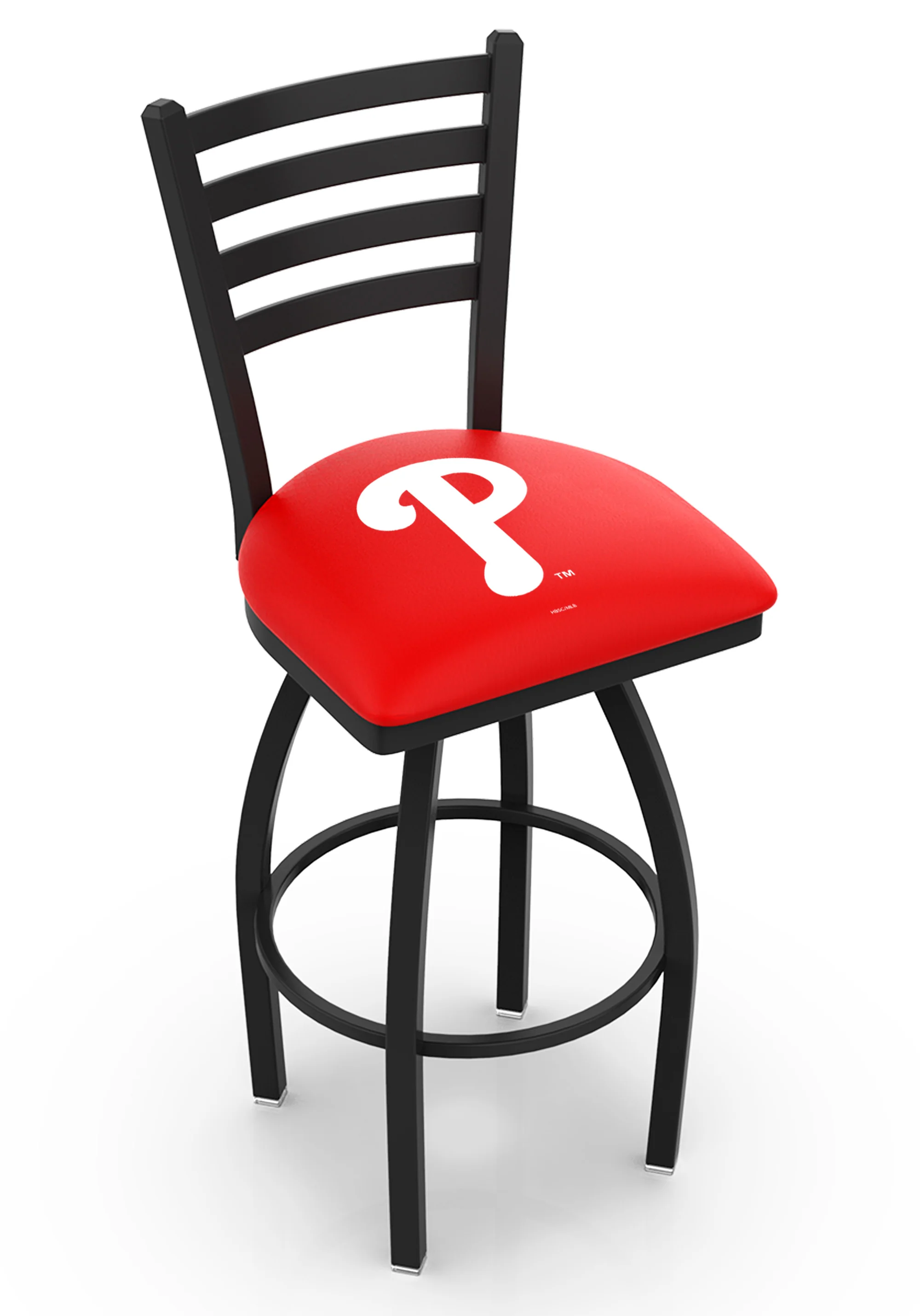 MLB Licensed 30" Ladder Back Swivel Bar Stool - Image 19