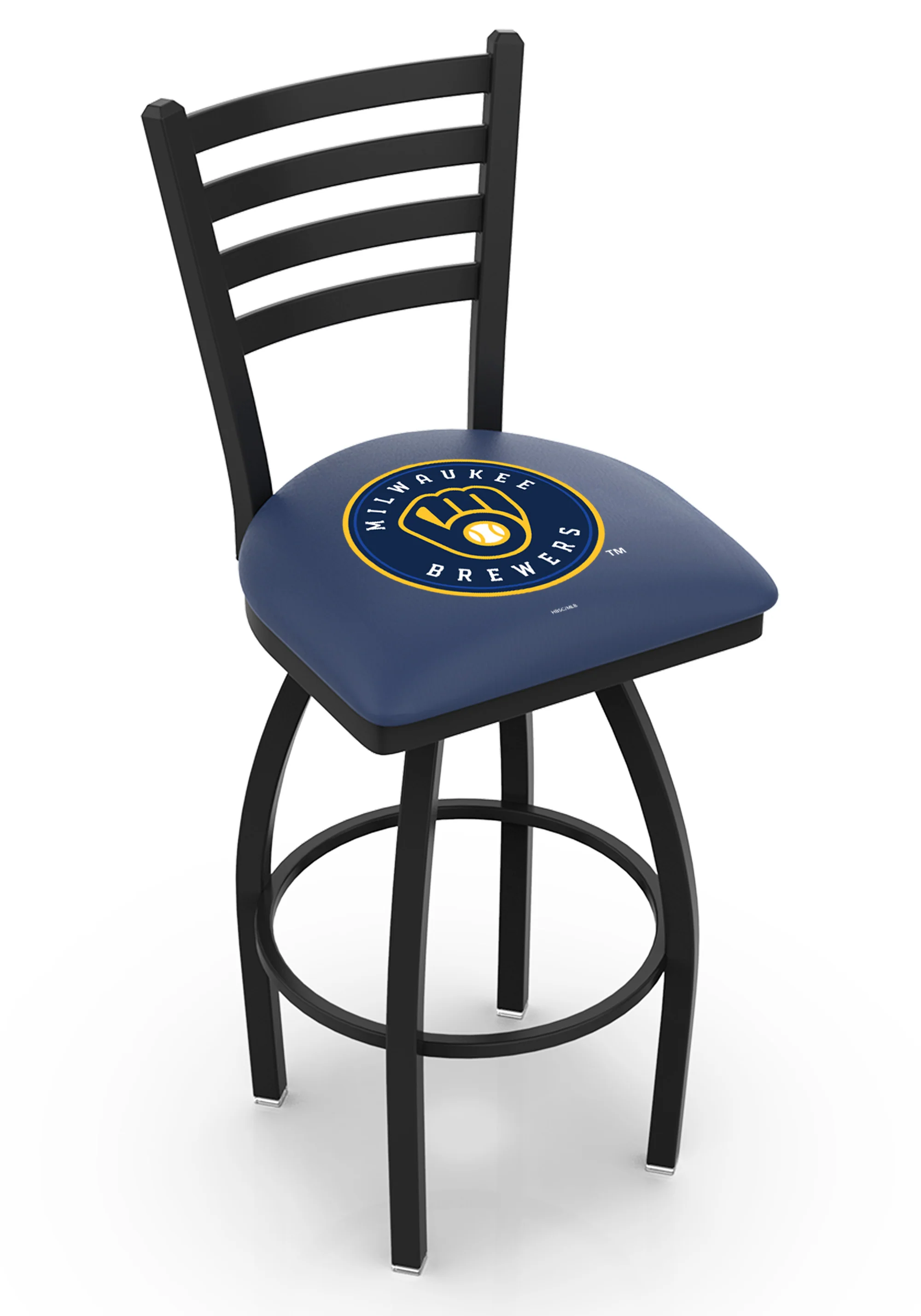 MLB Licensed 30" Ladder Back Swivel Bar Stool - Image 25