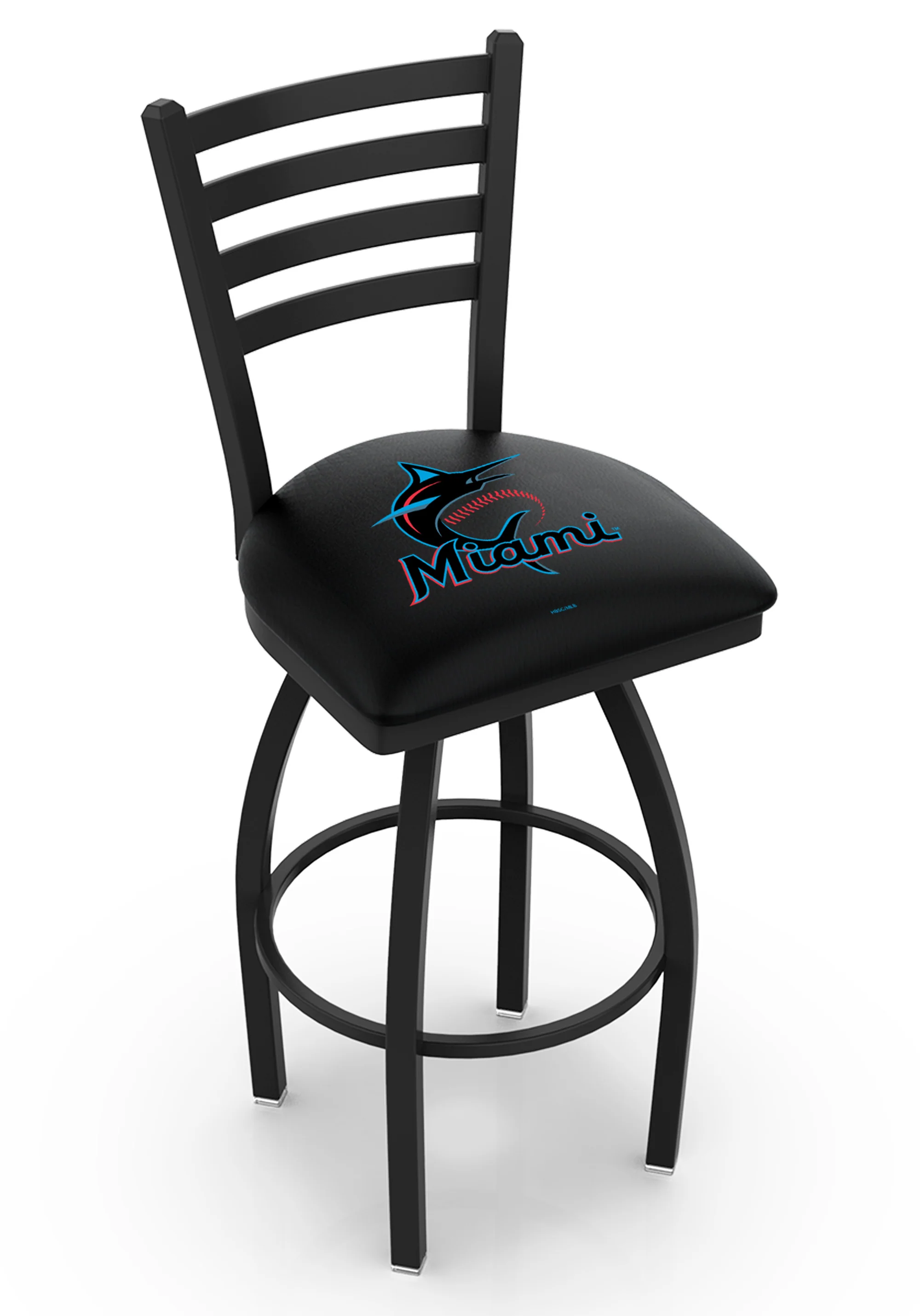 MLB Licensed 30" Ladder Back Swivel Bar Stool - Image 27