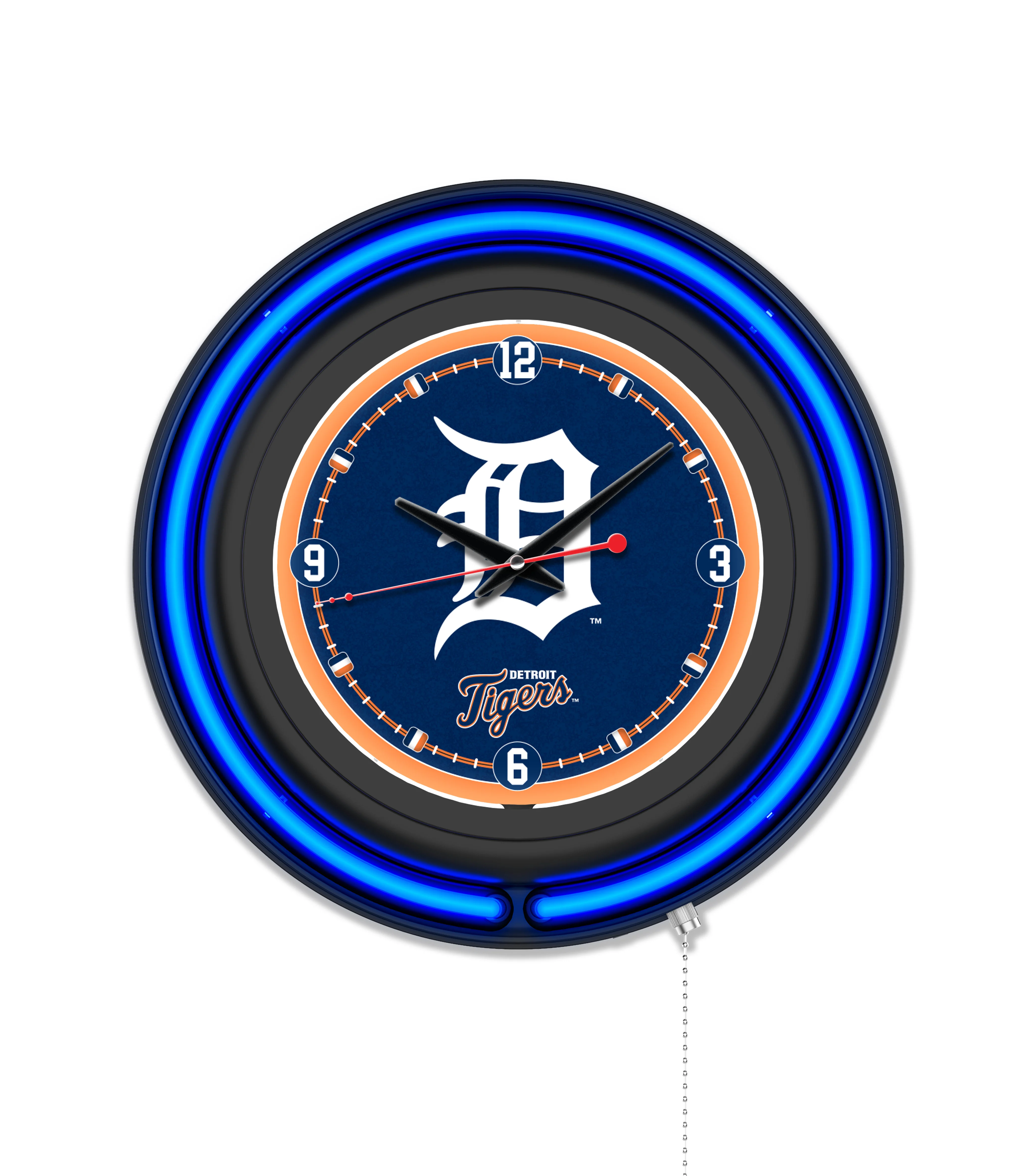MLB Licensed Black Case 15" Neon Clock - Image 11