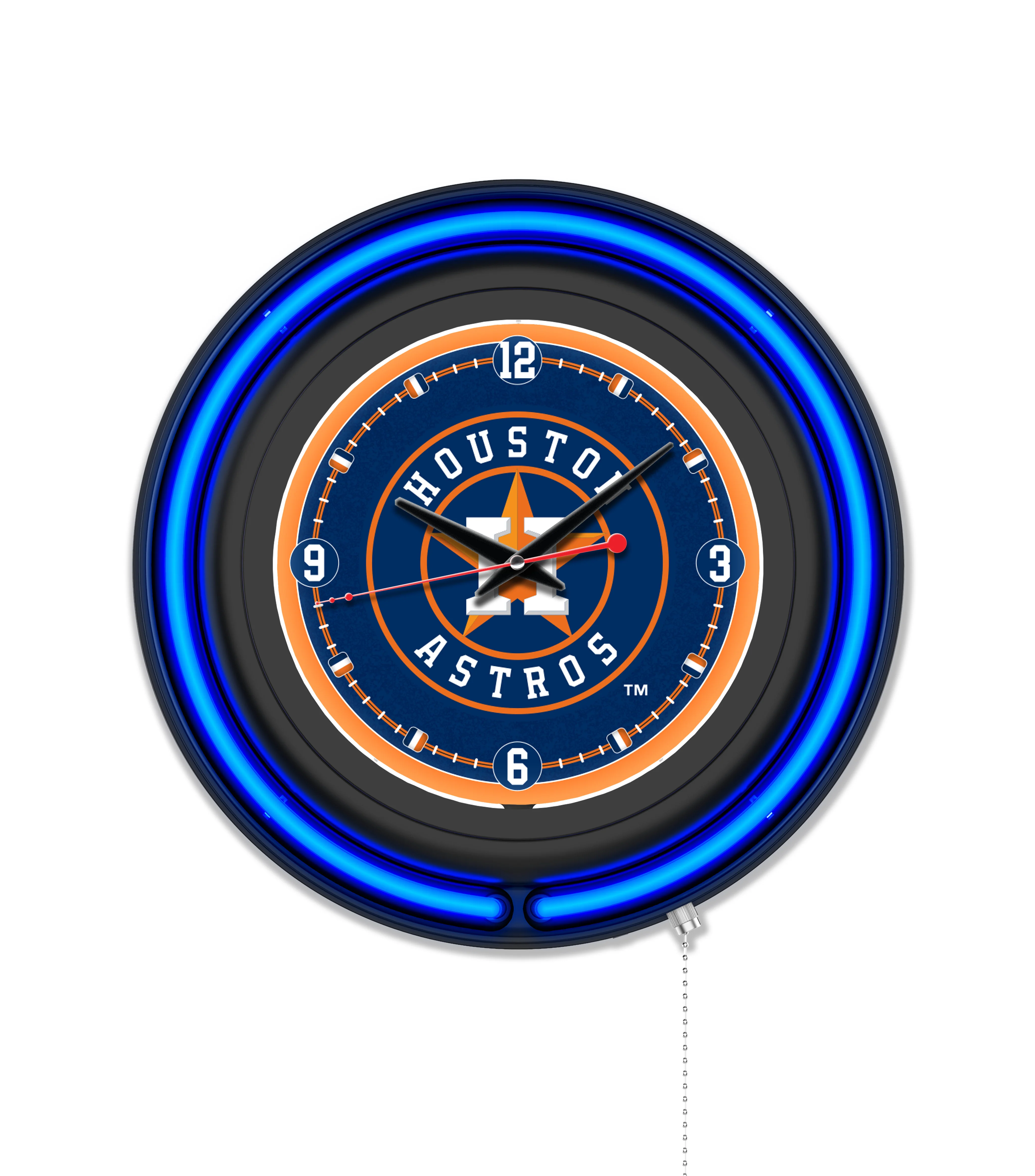 MLB Licensed Black Case 15" Neon Clock - Image 12