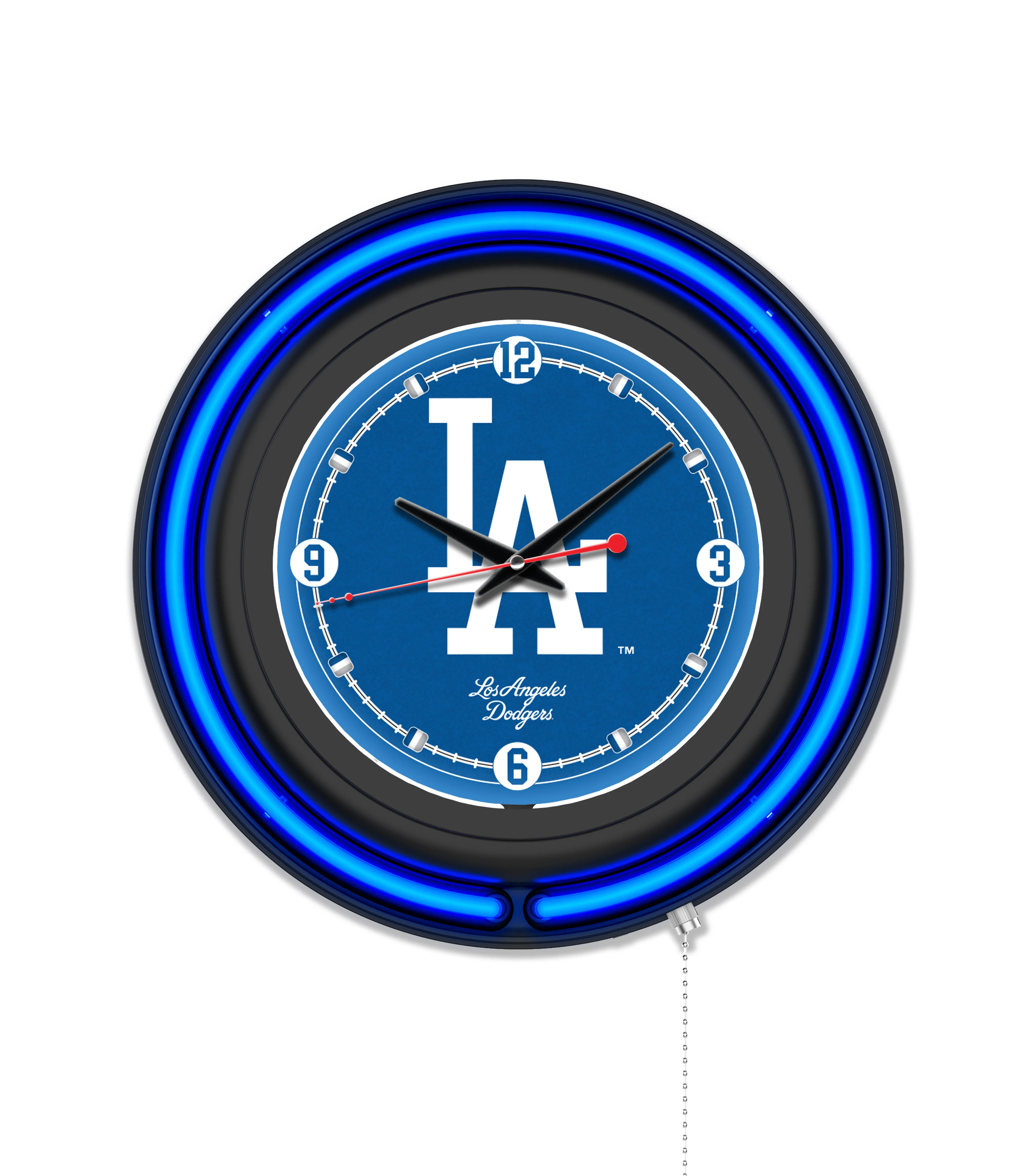 MLB Licensed Black Case 15" Neon Clock - Image 14