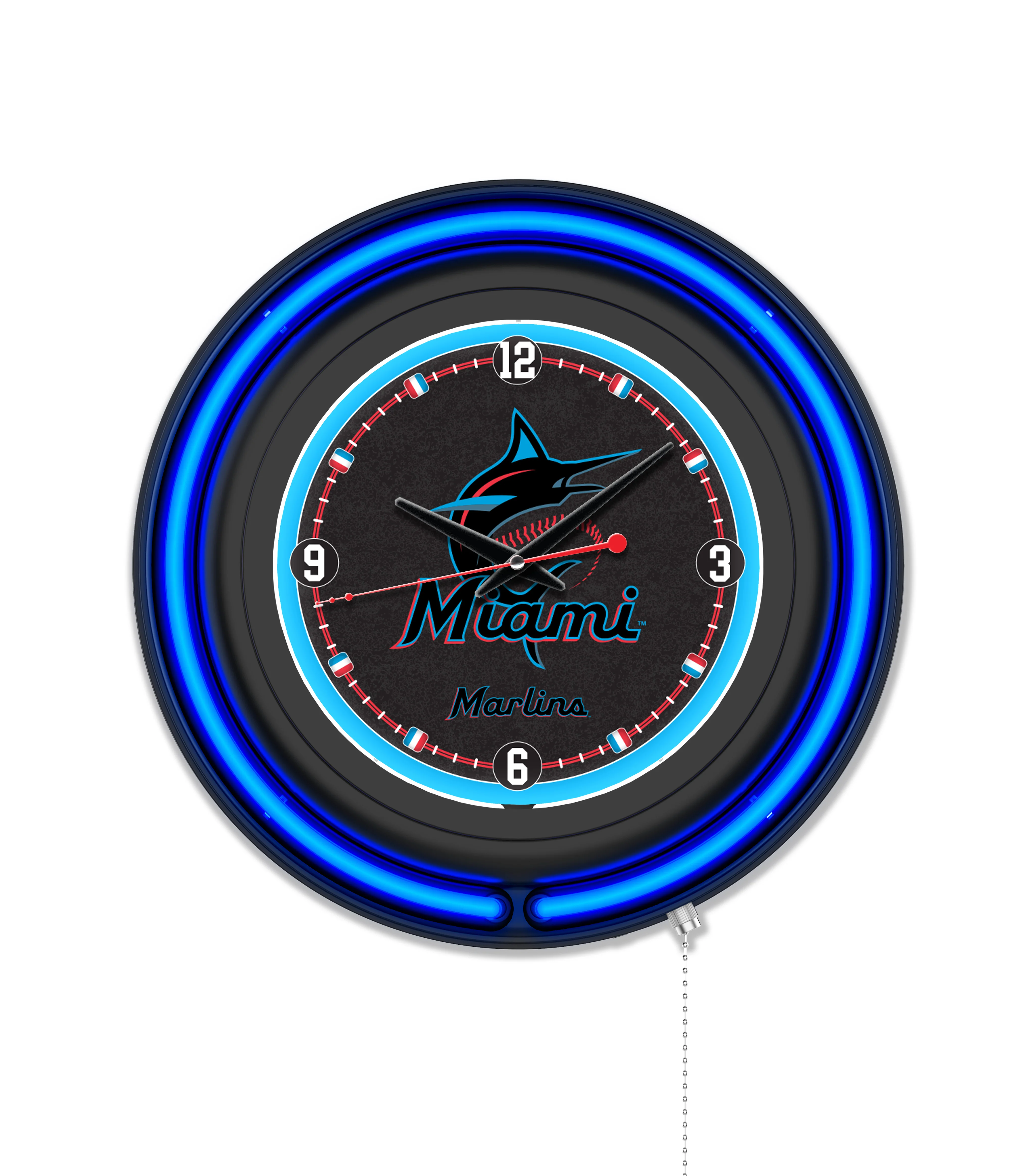 MLB Licensed Black Case 15" Neon Clock - Image 16