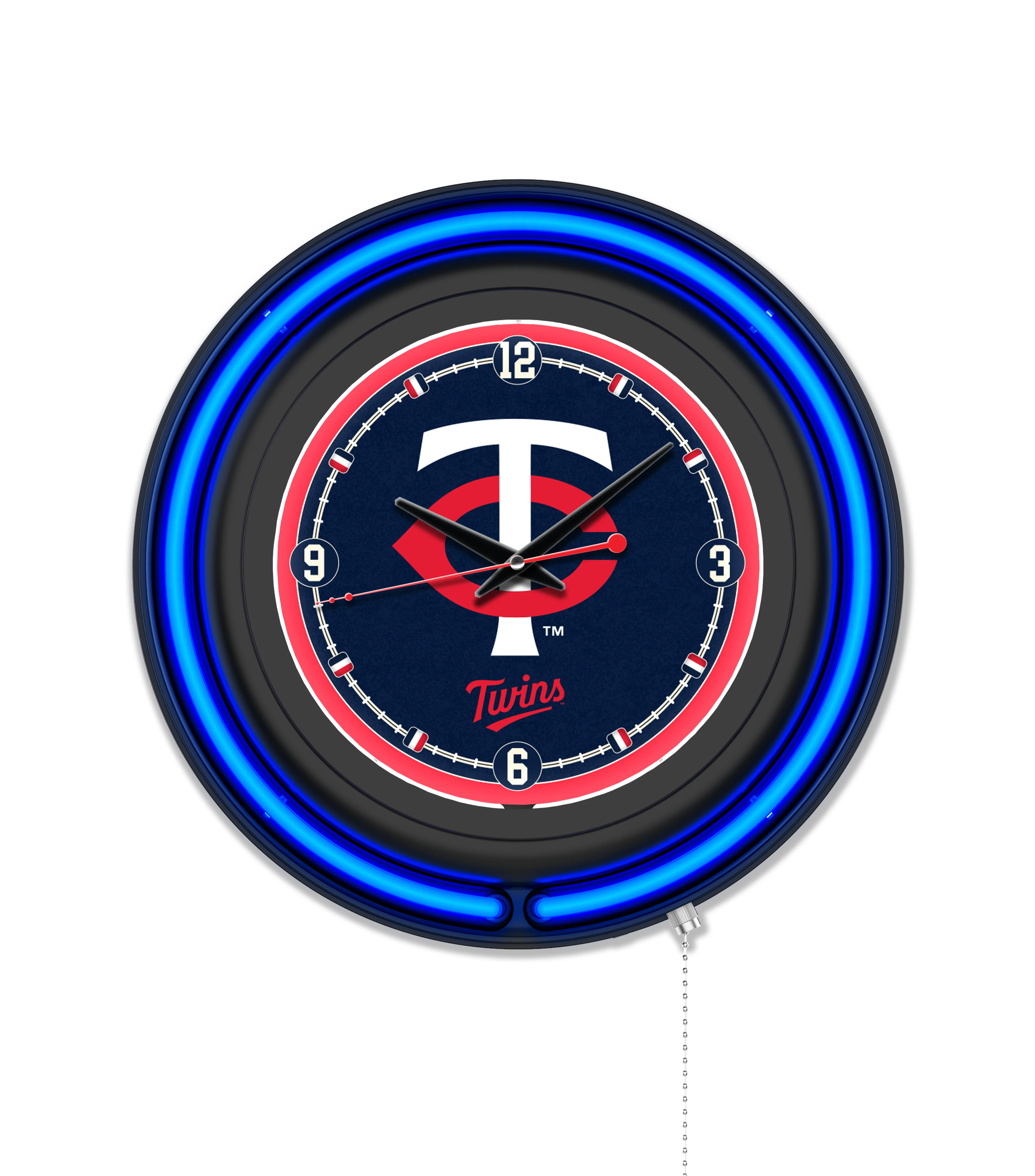 MLB Licensed Black Case 15" Neon Clock - Image 18