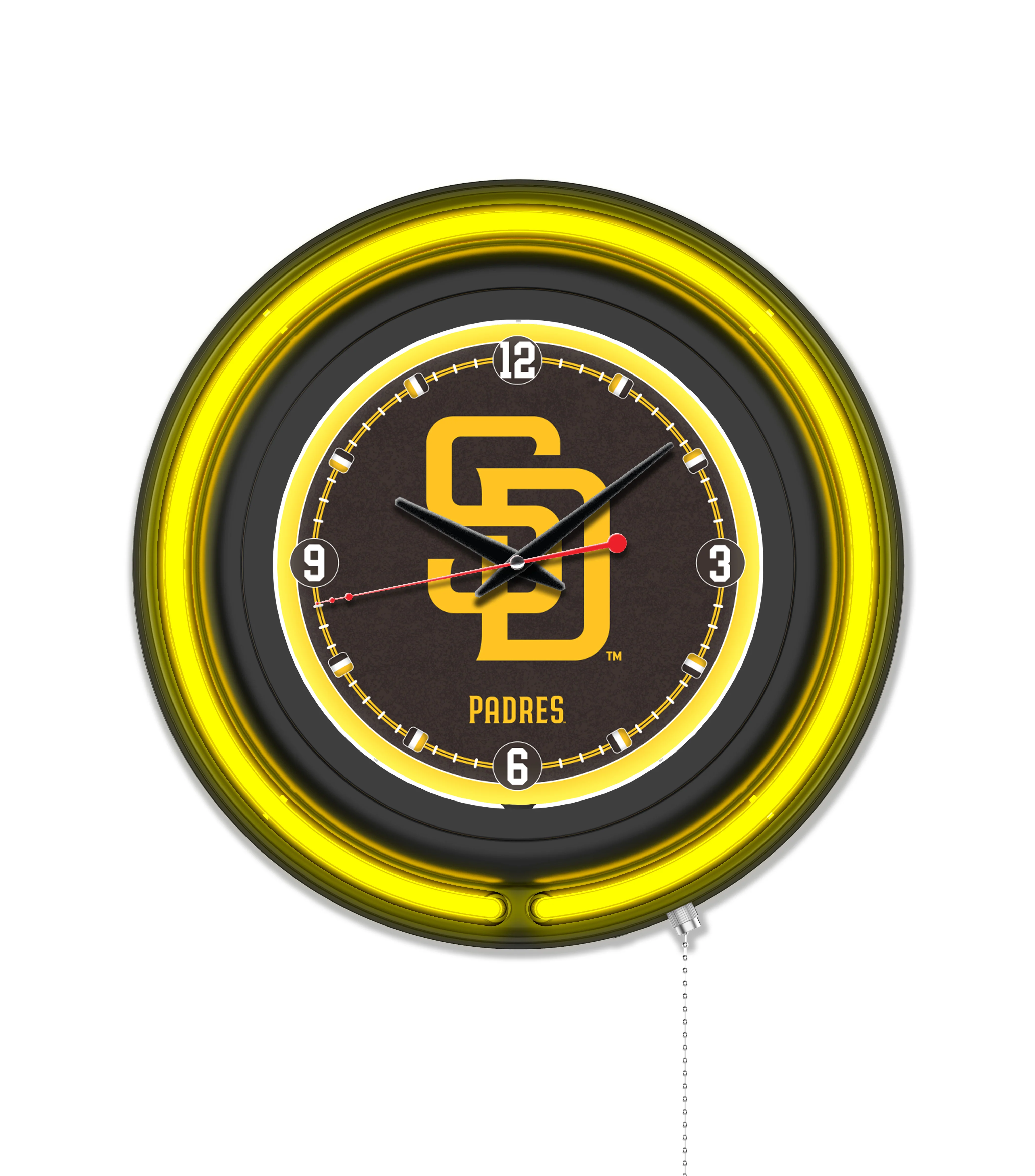 MLB Licensed Black Case 15" Neon Clock - Image 23