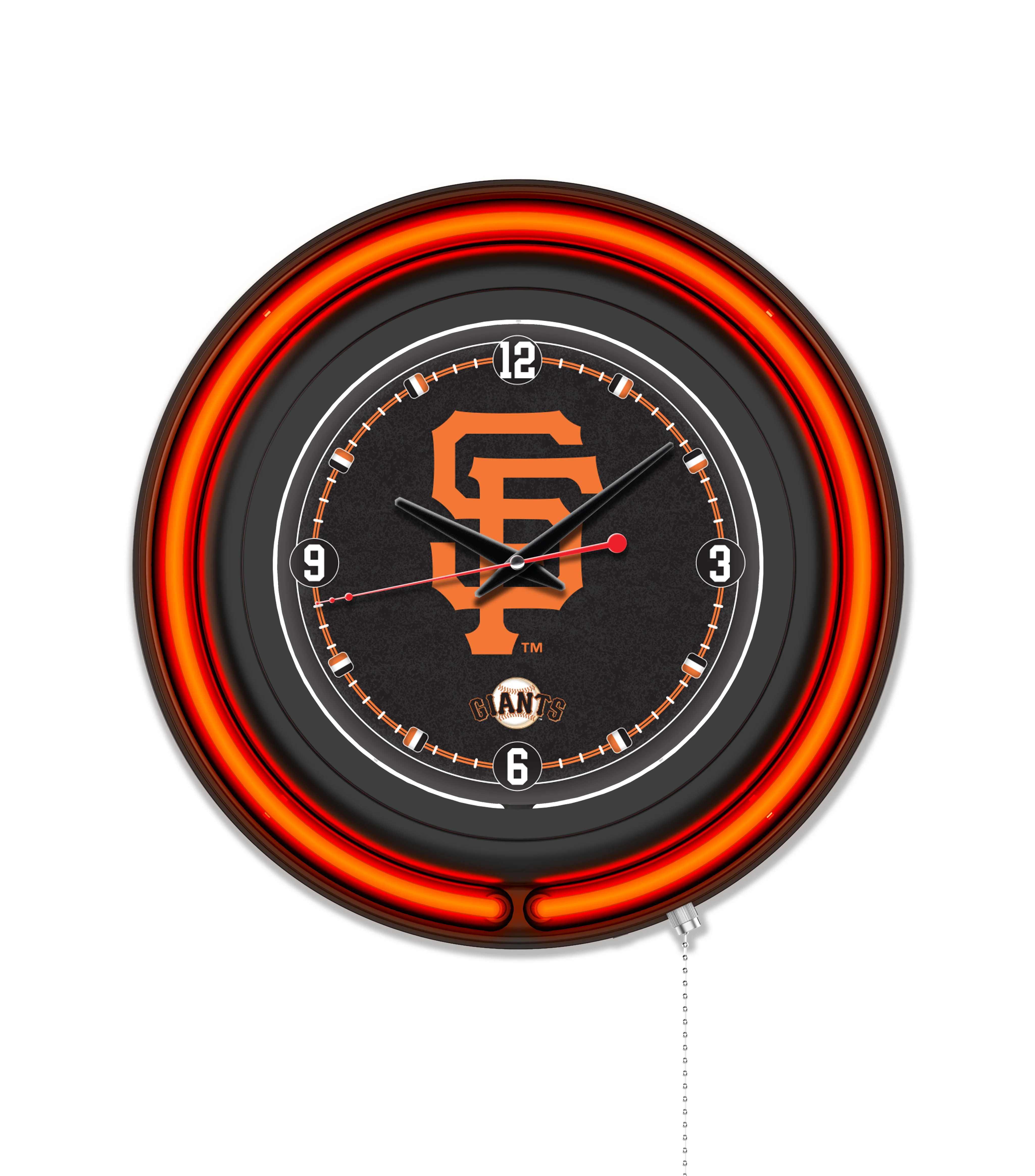 MLB Licensed Black Case 15" Neon Clock - Image 25