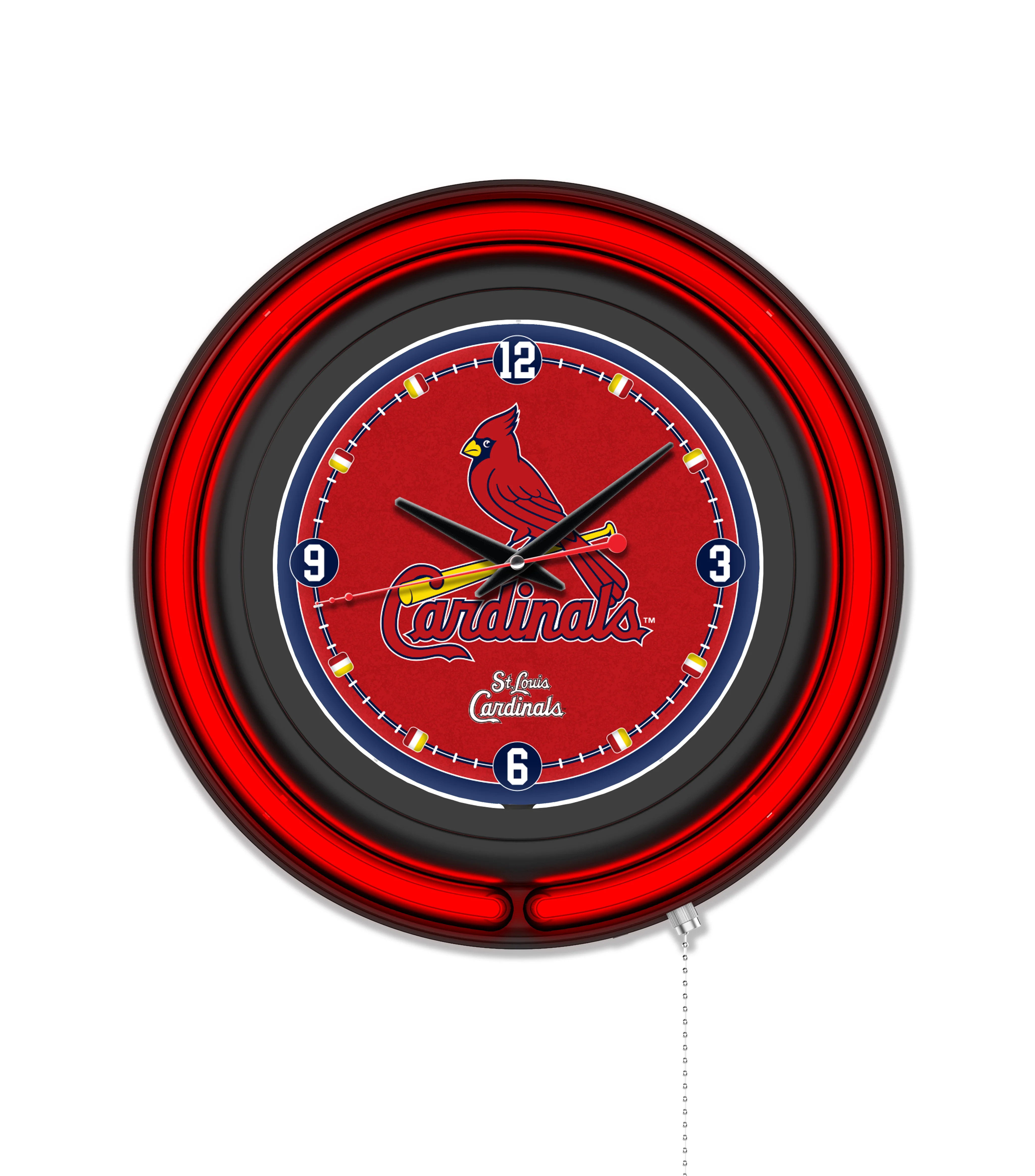 MLB Licensed Black Case 15" Neon Clock - Image 26