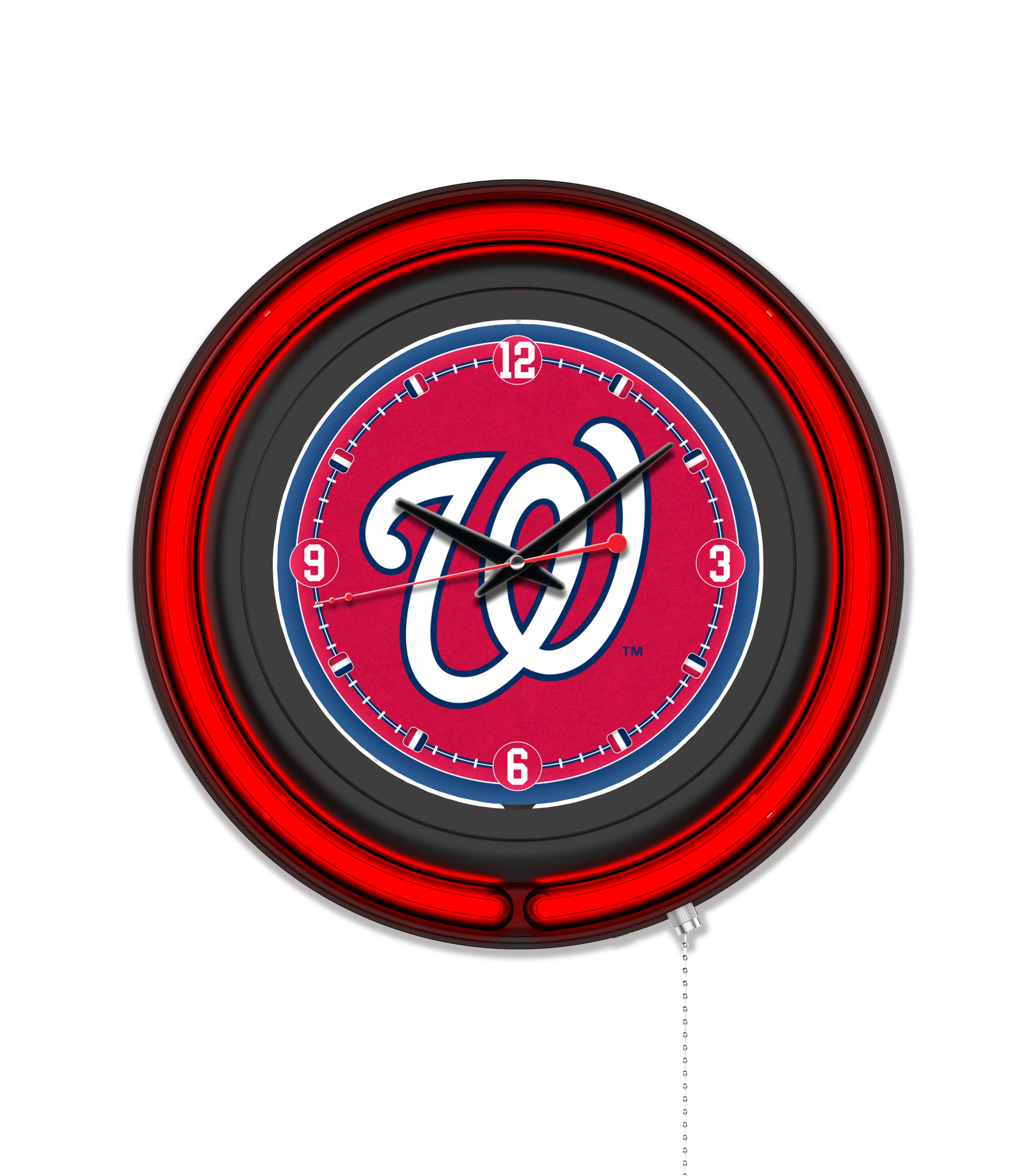 MLB Licensed Black Case 15" Neon Clock - Image 28