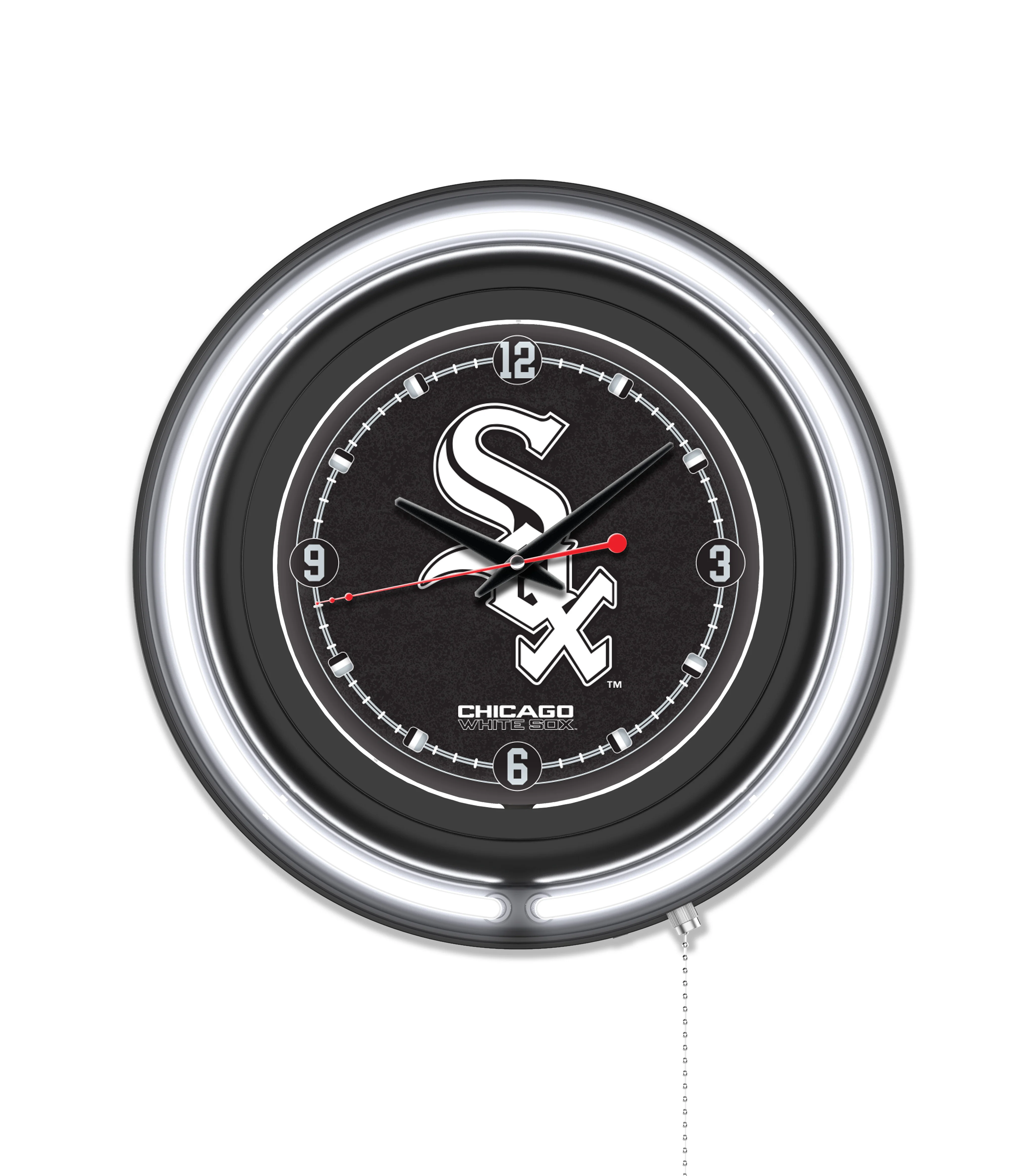 MLB Licensed Black Case 15" Neon Clock - Image 29