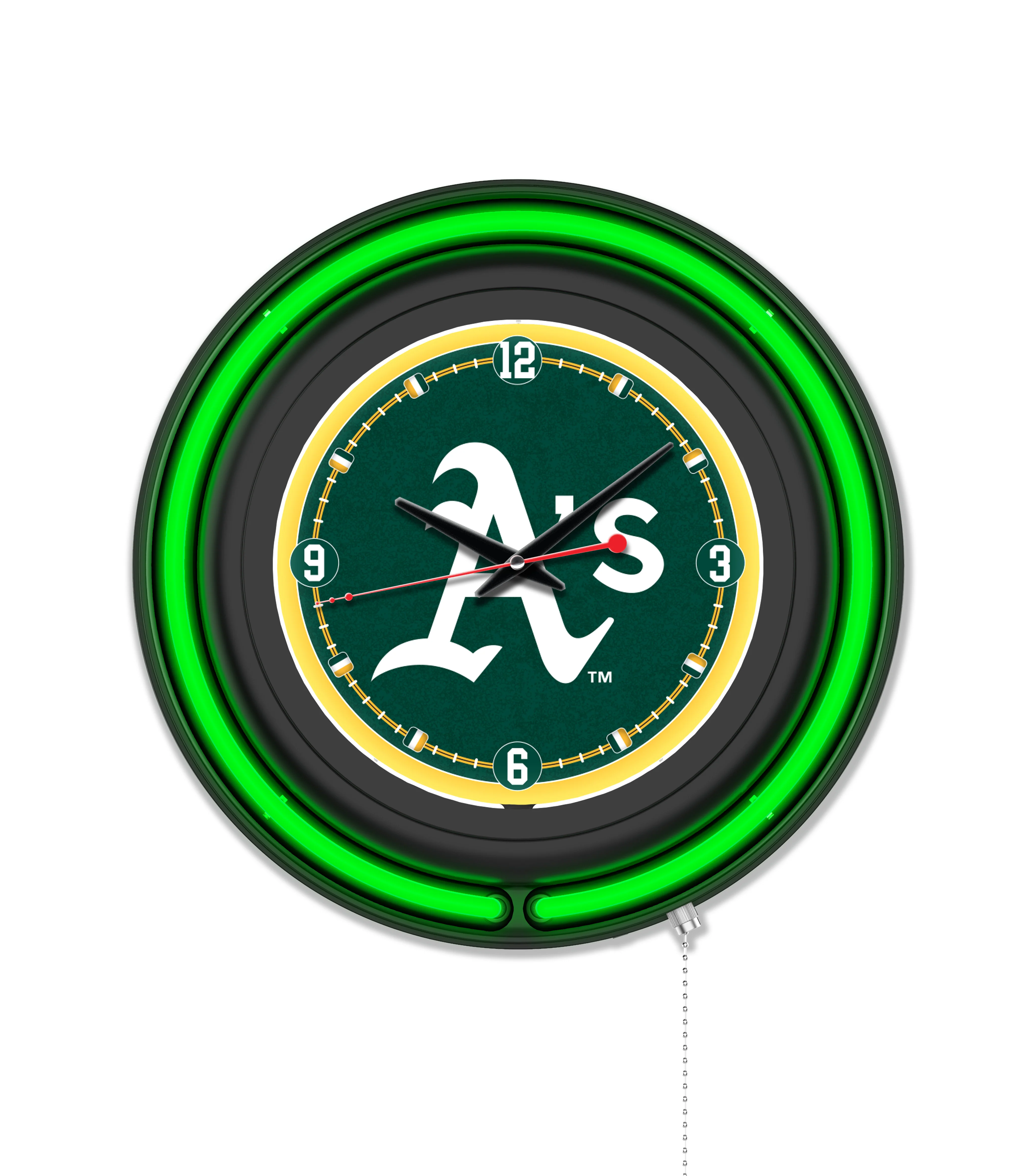 MLB Licensed Black Case 15" Neon Clock - Image 31