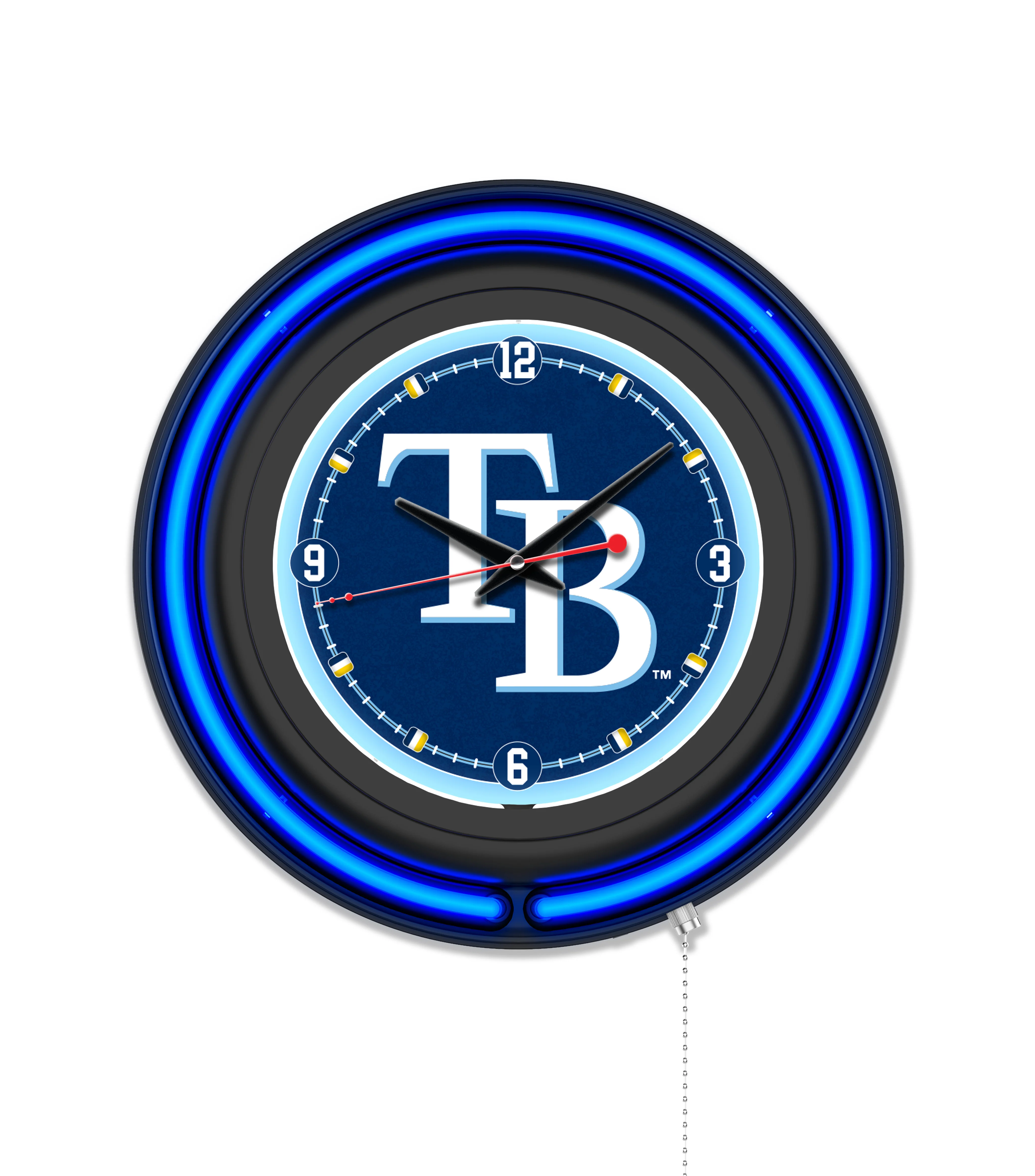MLB Licensed Black Case 15" Neon Clock - Image 32