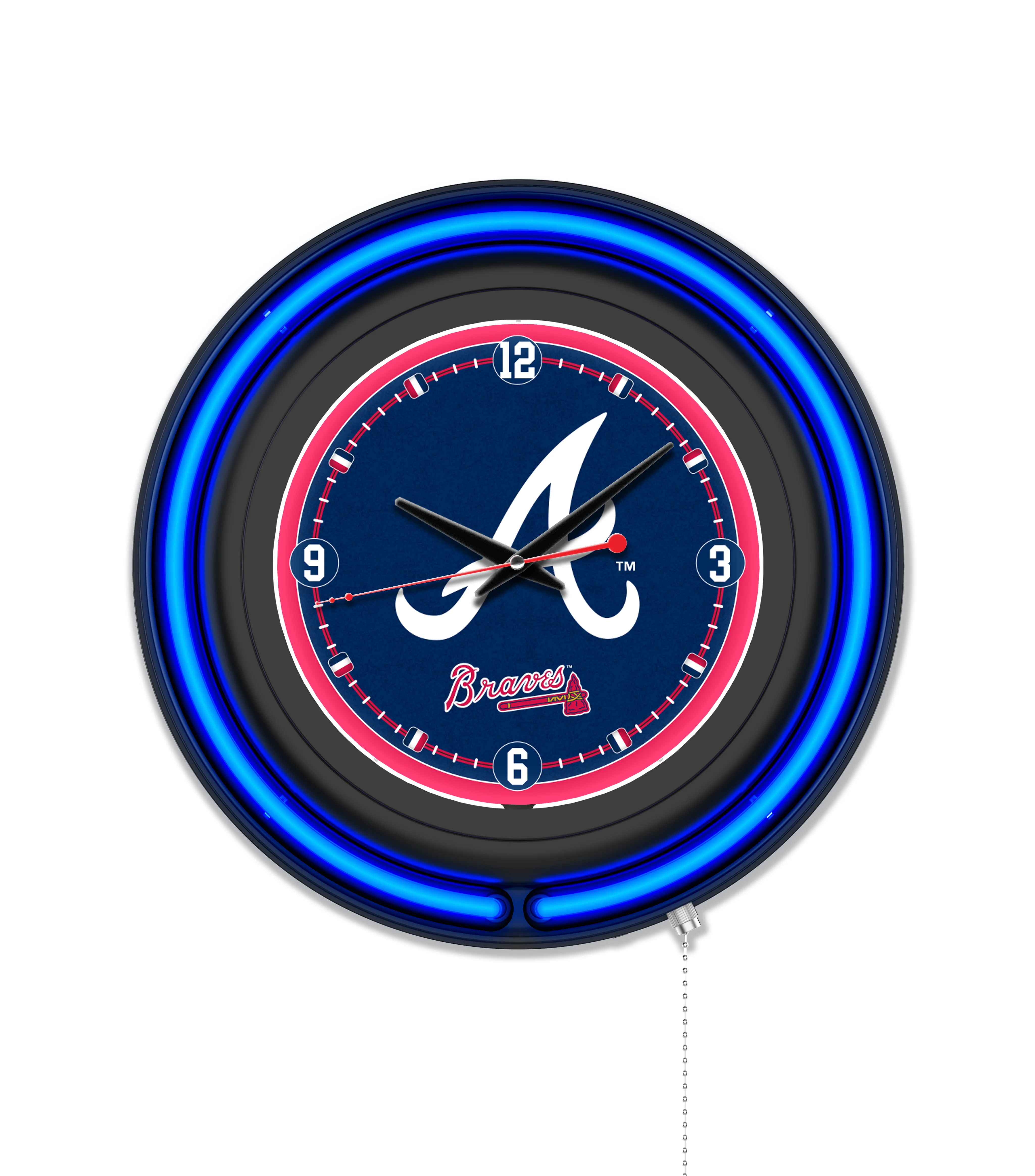 MLB Licensed Black Case 15" Neon Clock - Image 4
