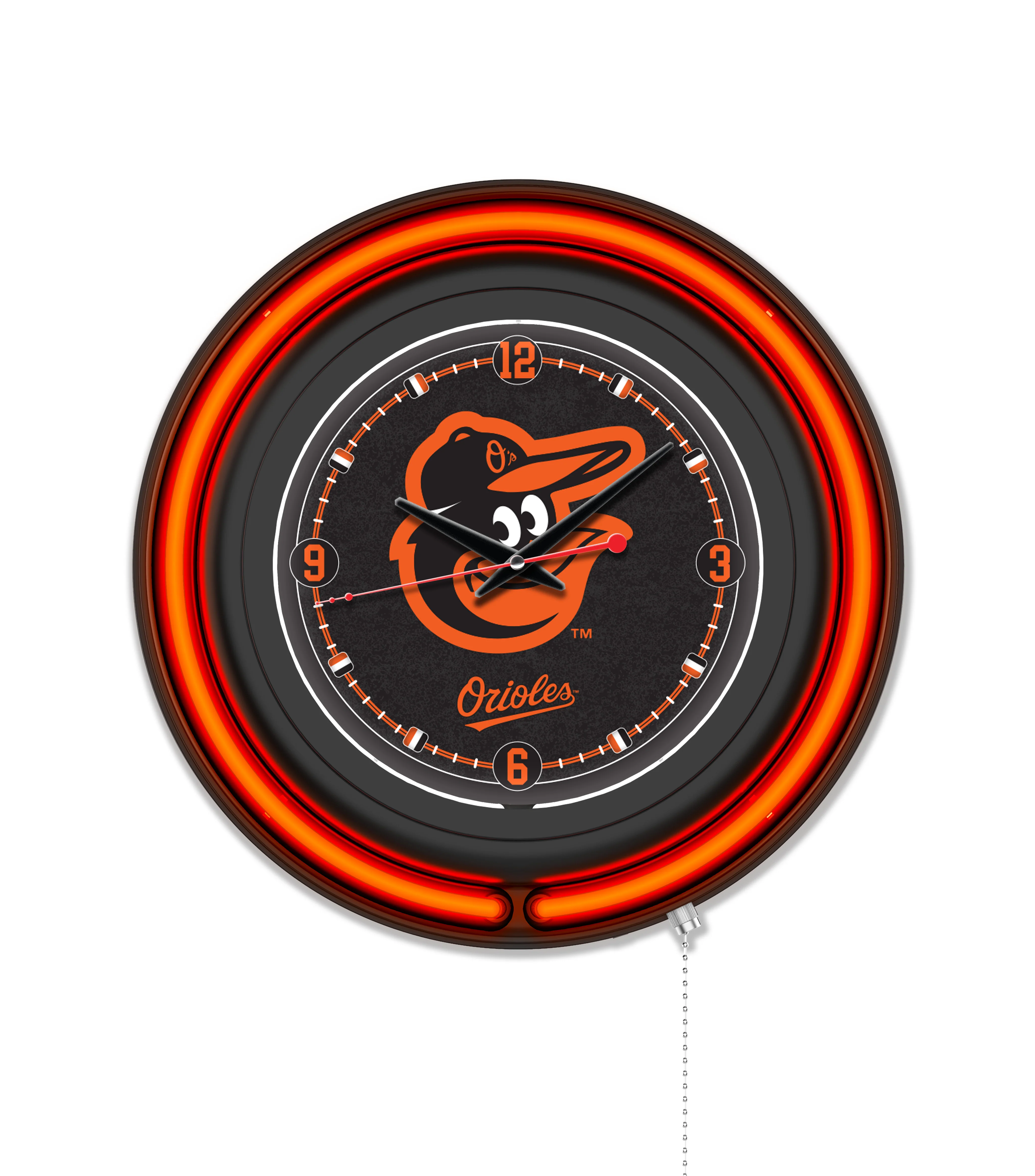 MLB Licensed Black Case 15" Neon Clock - Image 5