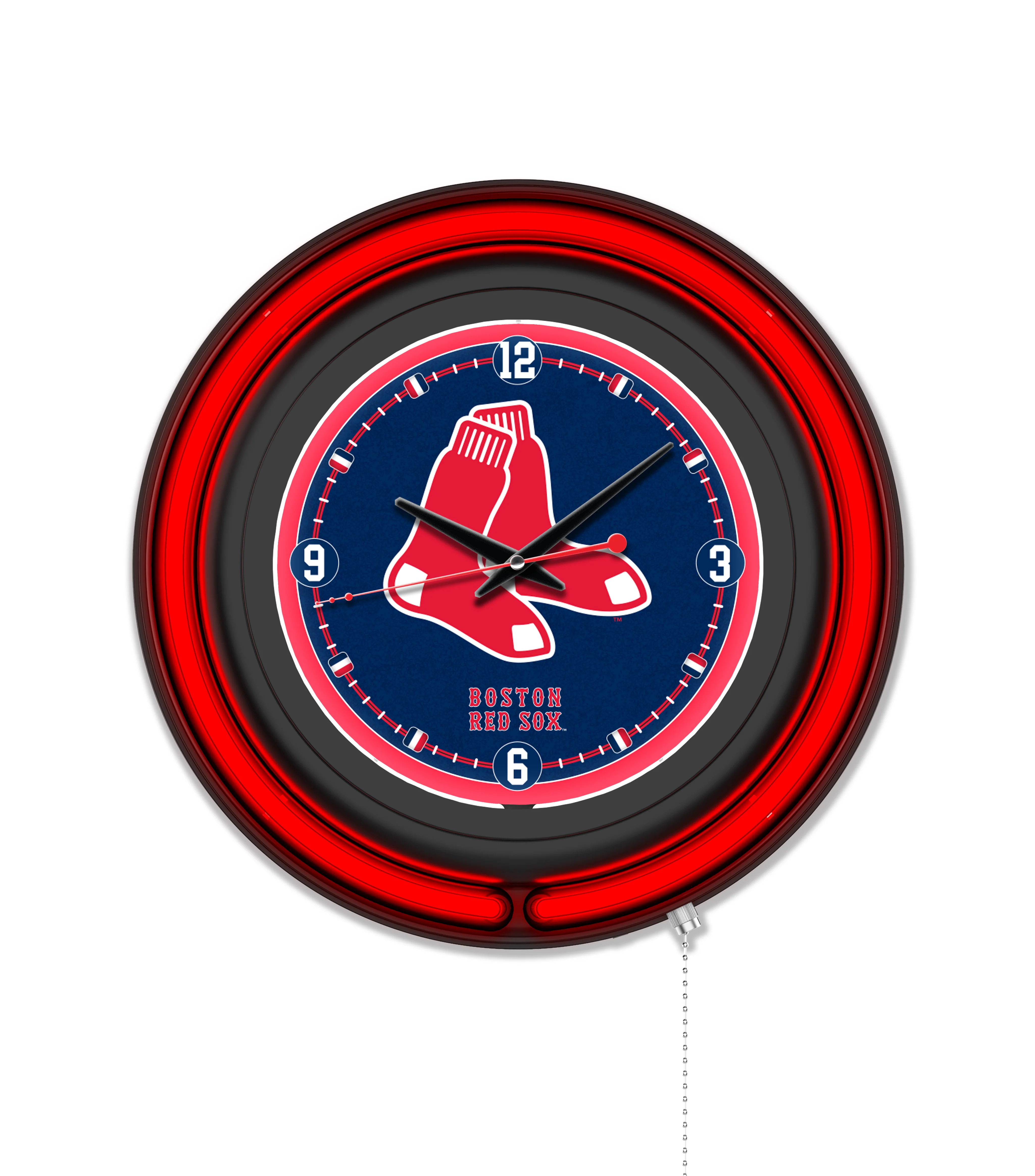 MLB Licensed Black Case 15" Neon Clock - Image 6