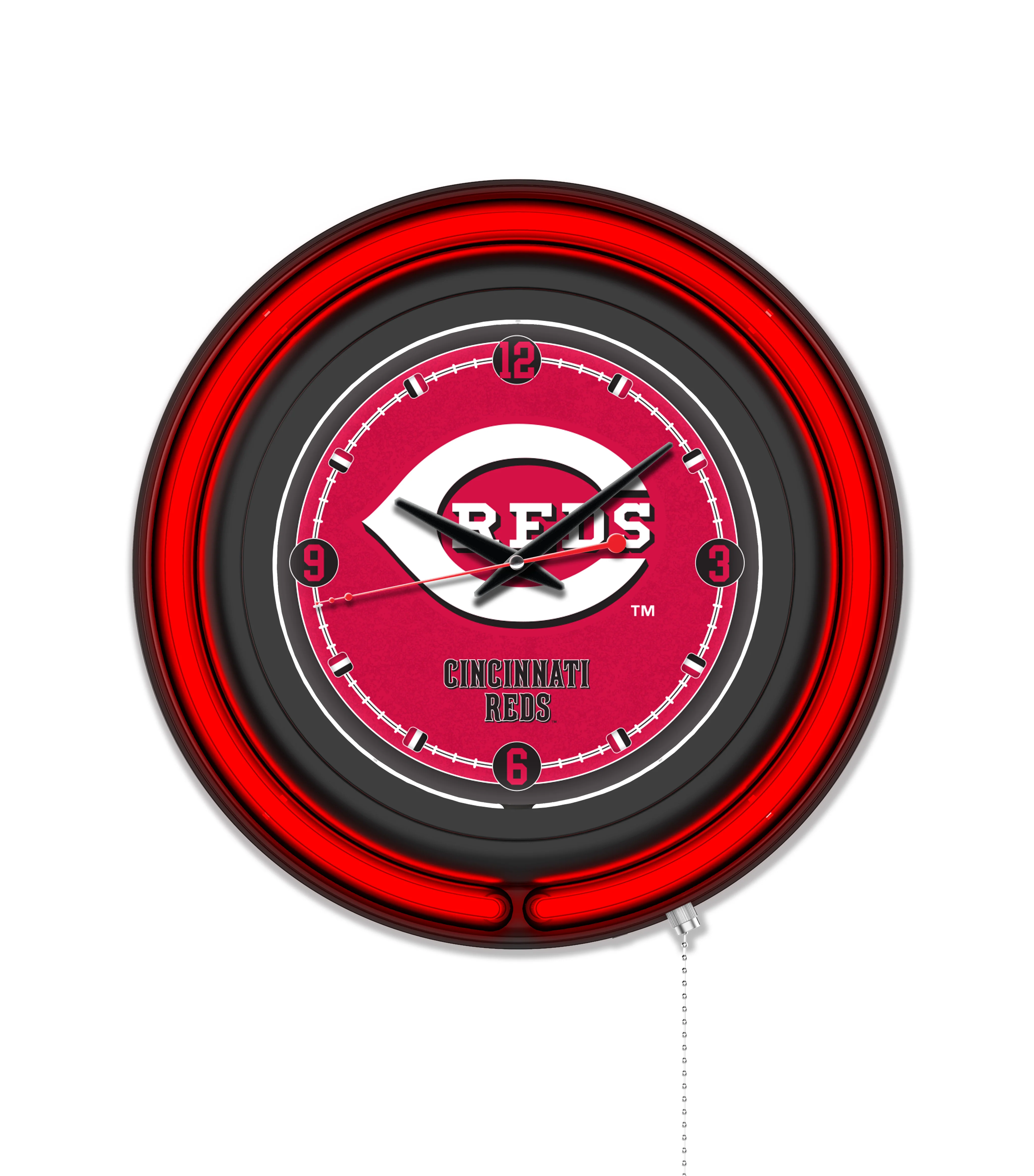 MLB Licensed Black Case 15" Neon Clock - Image 7