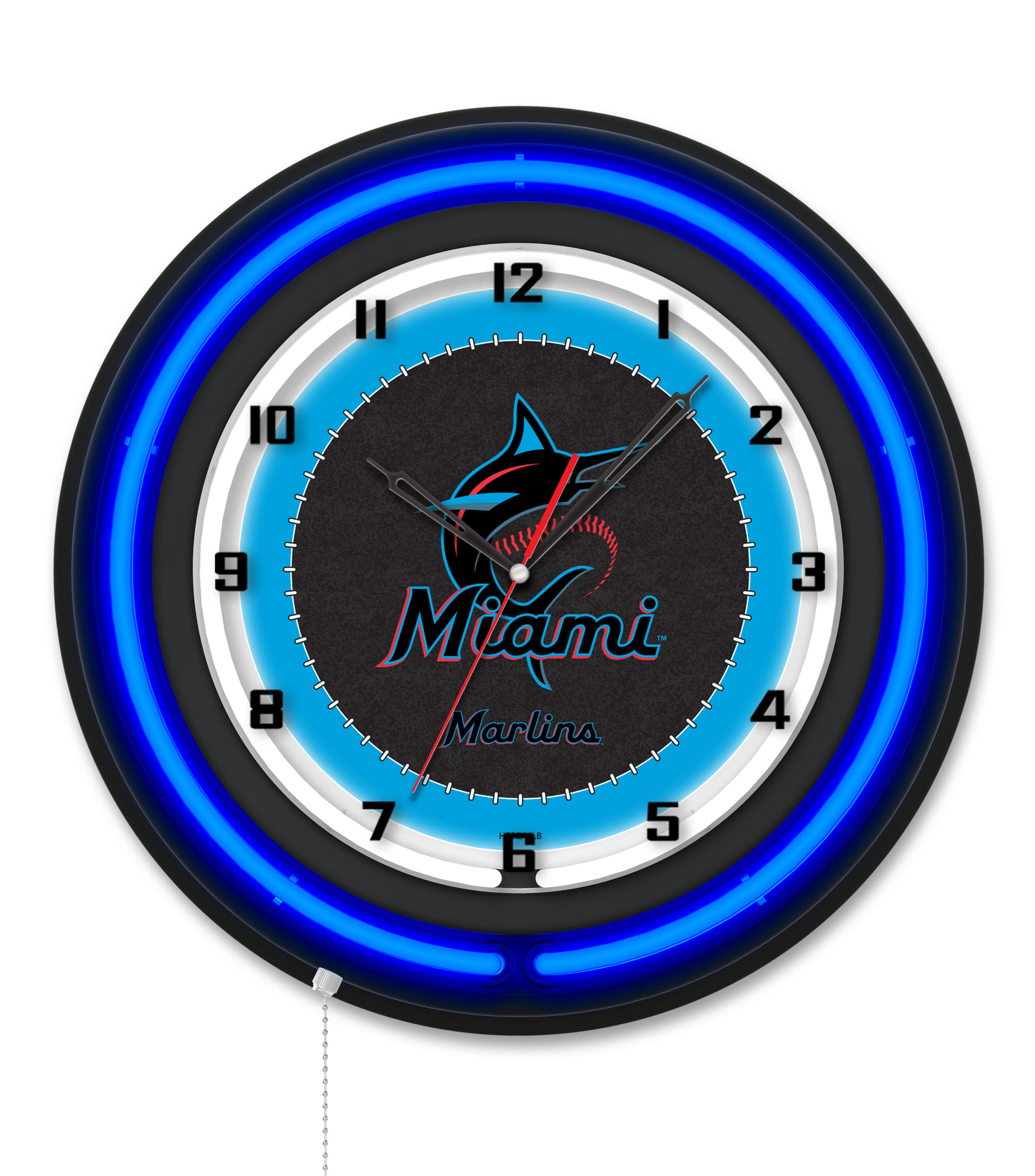 MLB Licensed Black Case 19" Neon Clock - Image 19