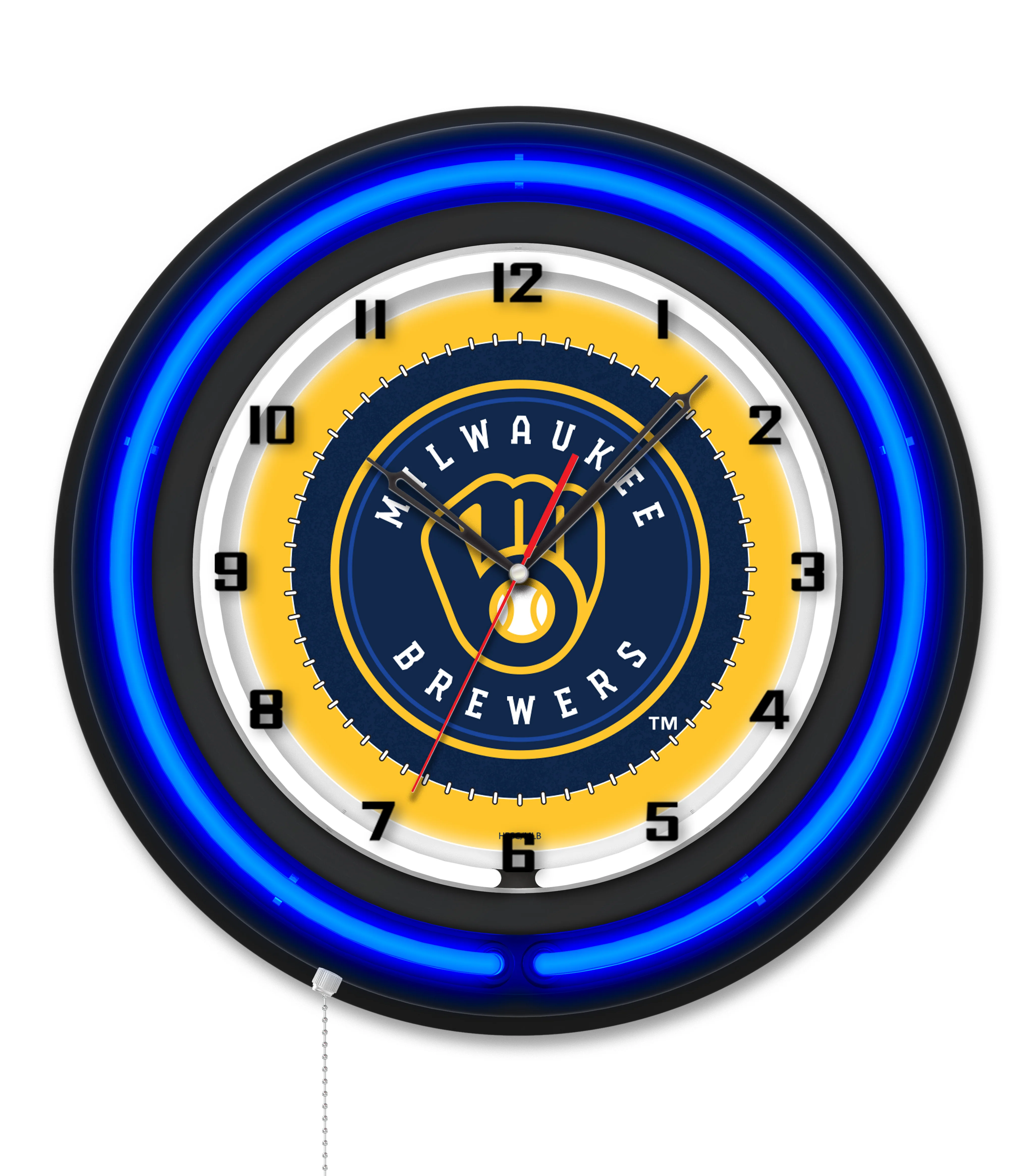 MLB Licensed Black Case 19" Neon Clock - Image 20