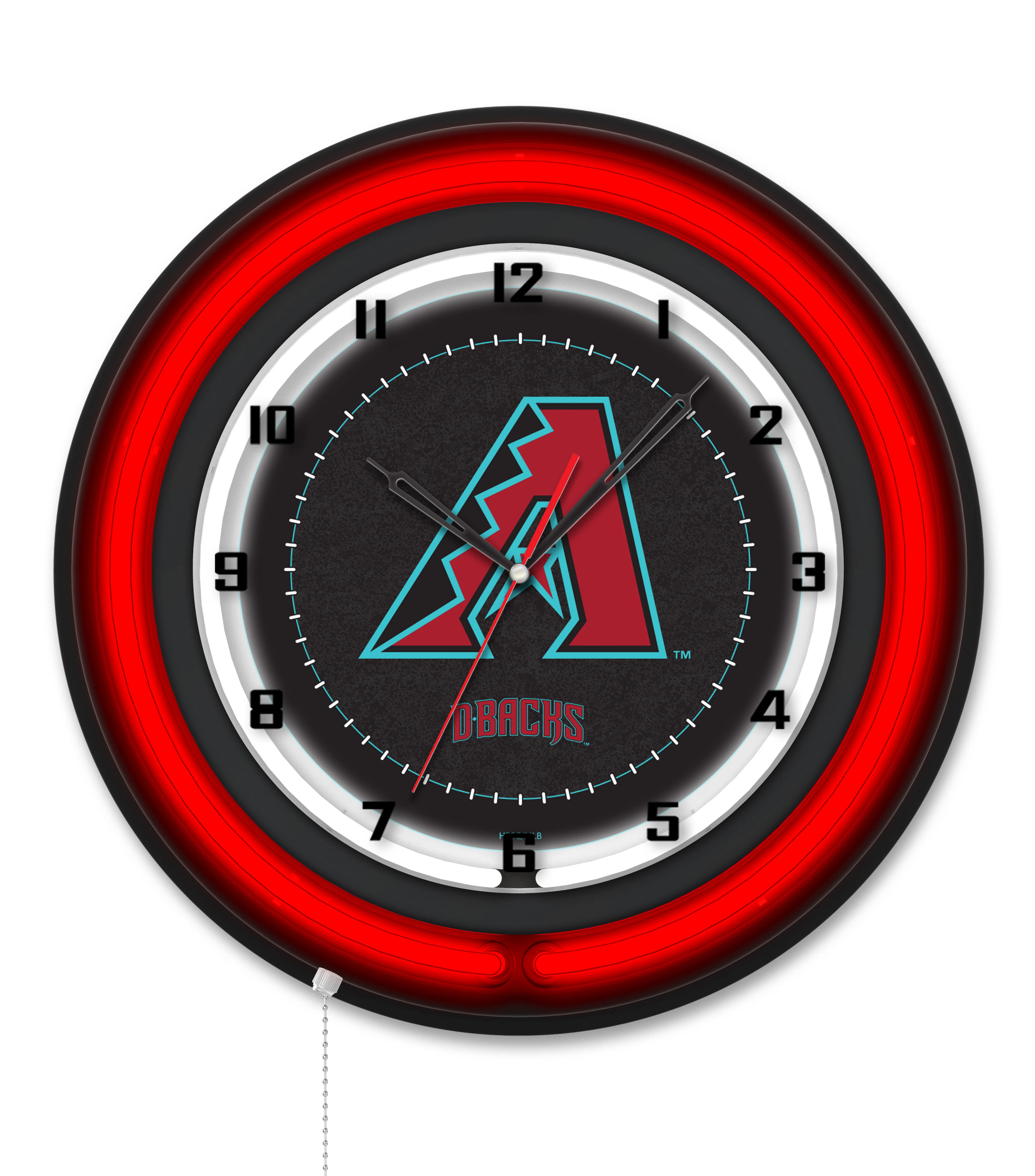 MLB Licensed Black Case 19" Neon Clock - Image 3