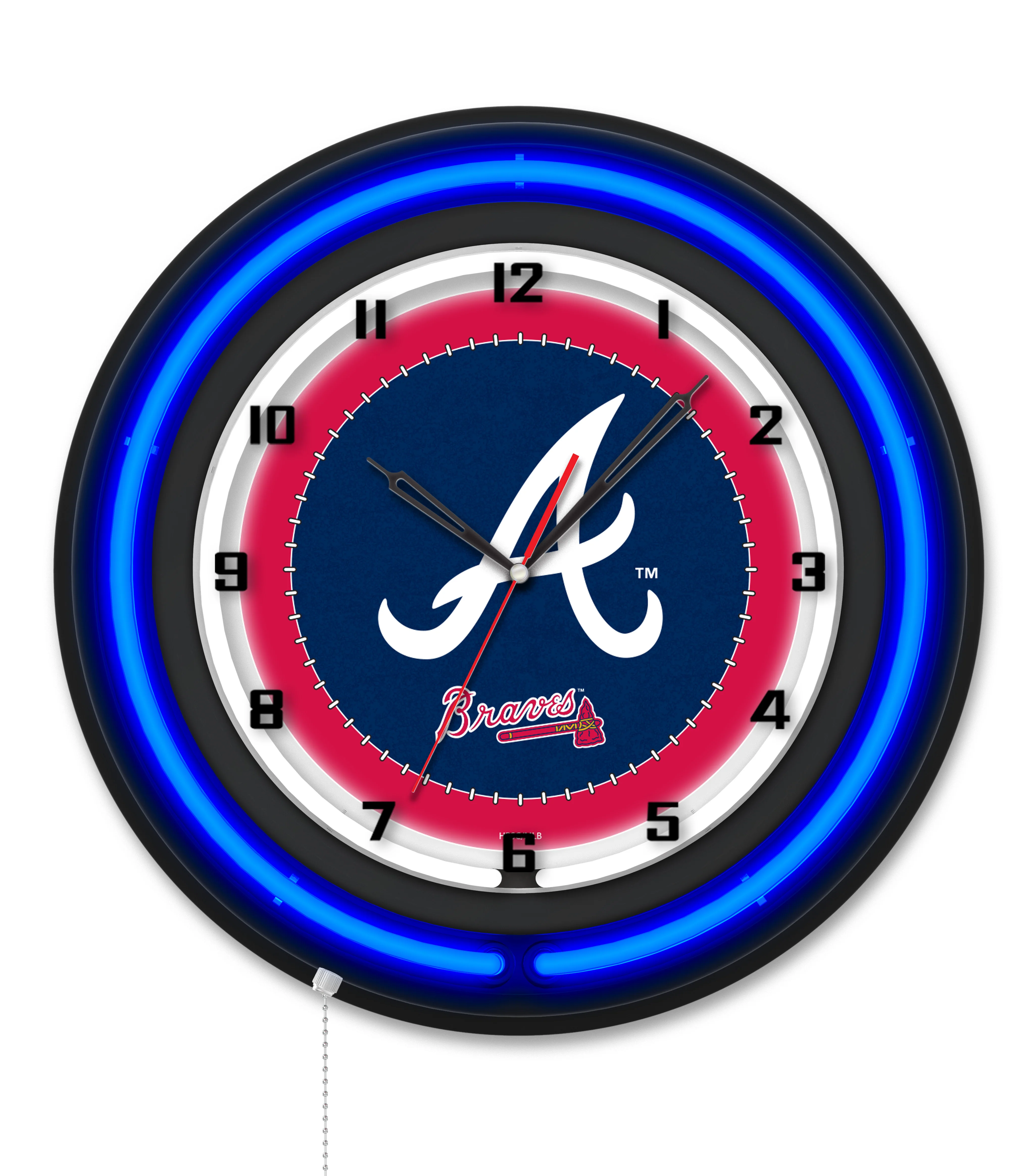 MLB Licensed Black Case 19" Neon Clock - Image 4