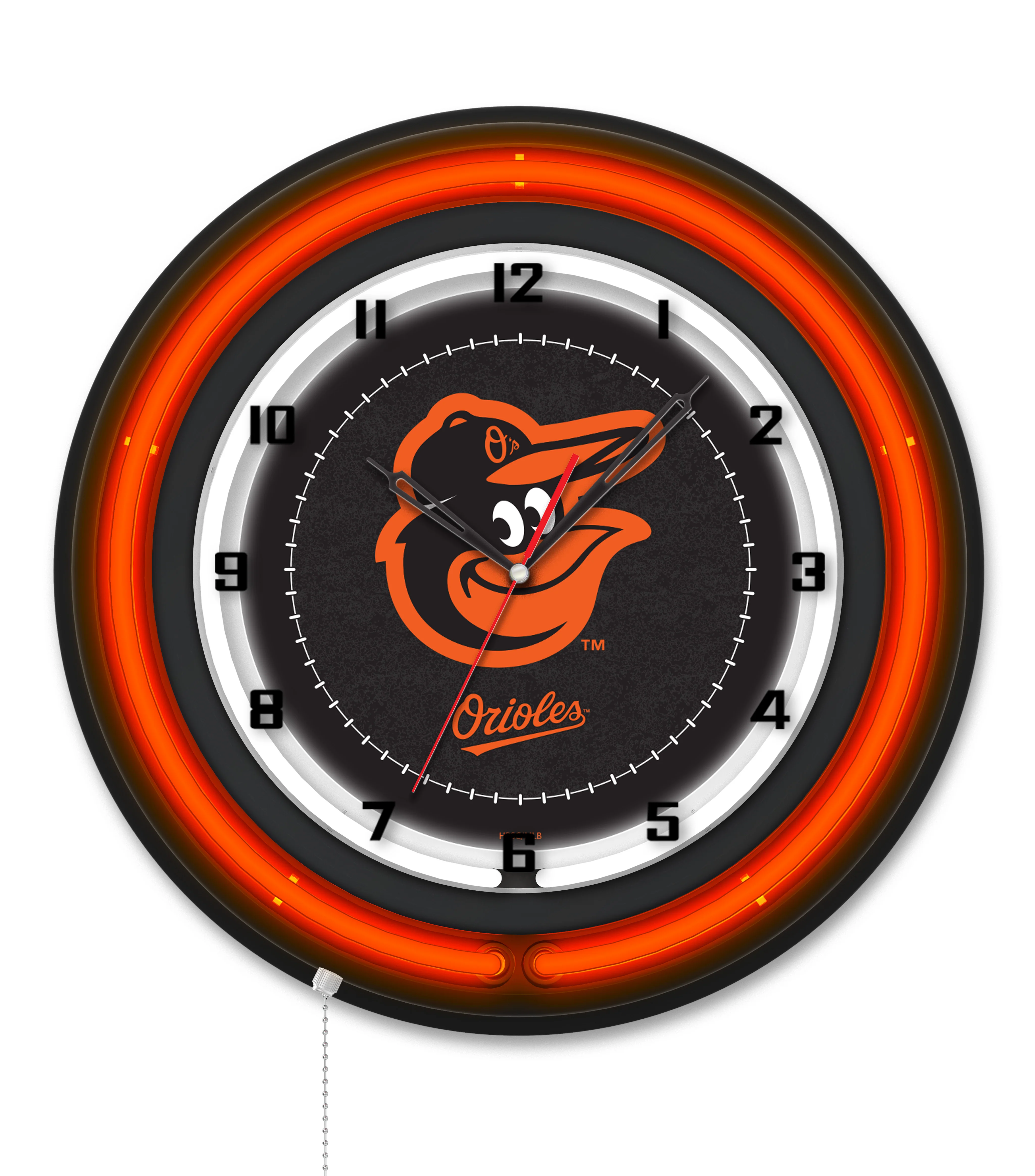 MLB Licensed Black Case 19" Neon Clock - Image 6