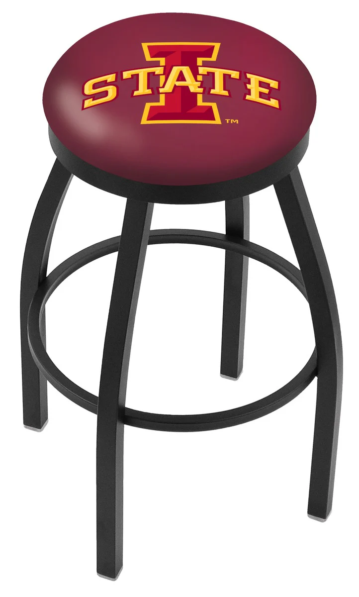 NCAA 30" Swivel Bar Stool with Black Wrinkle Finish - Image 10