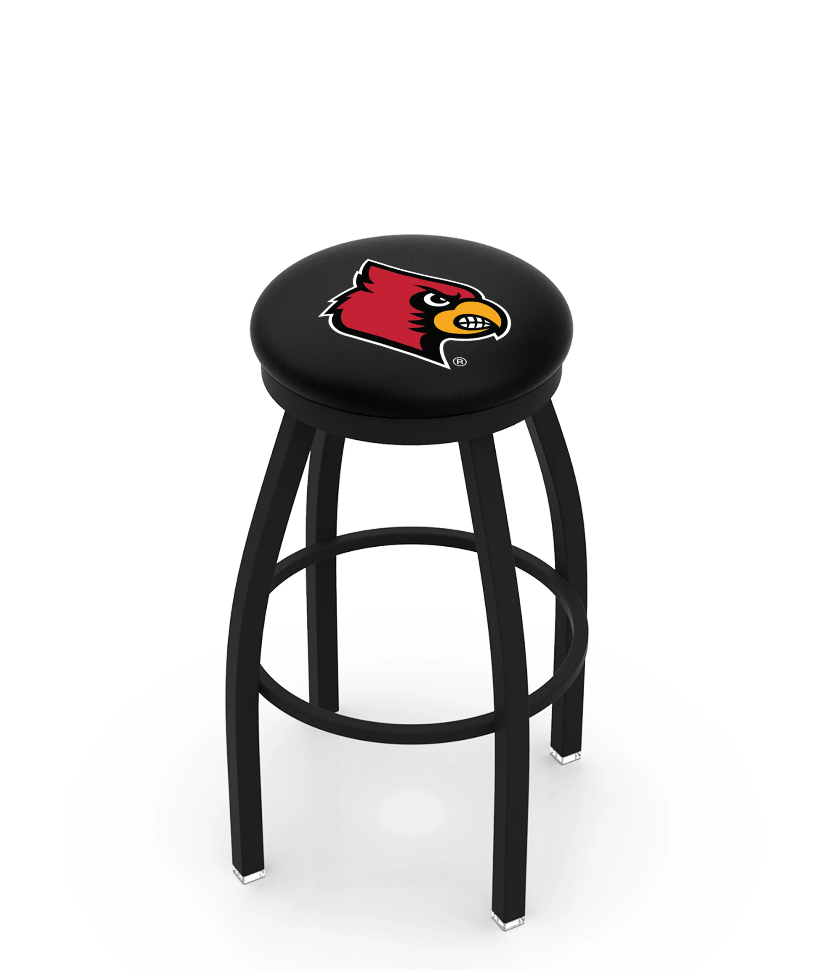NCAA 30" Swivel Bar Stool with Black Wrinkle Finish - Image 11