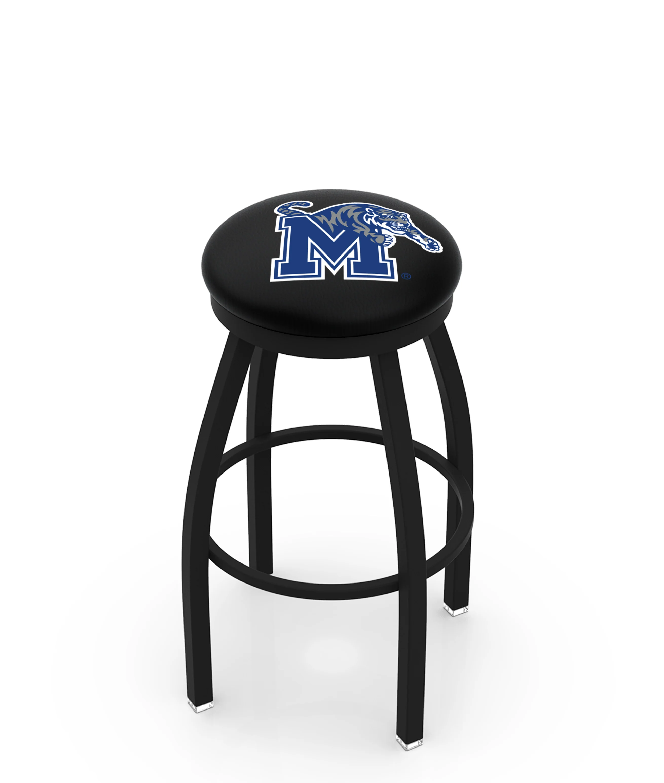 NCAA 30" Swivel Bar Stool with Black Wrinkle Finish - Image 12