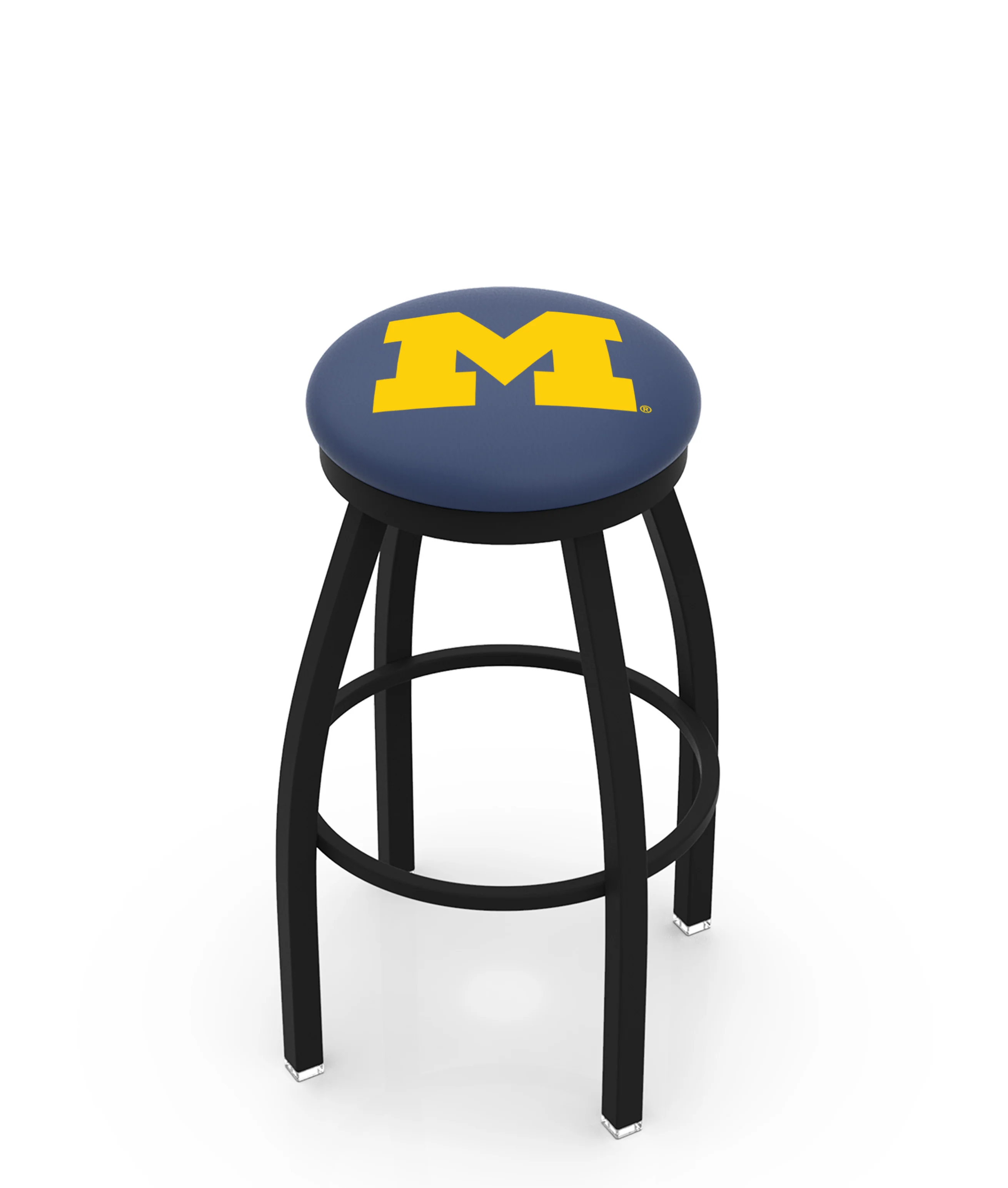 NCAA 30" Swivel Bar Stool with Black Wrinkle Finish - Image 14