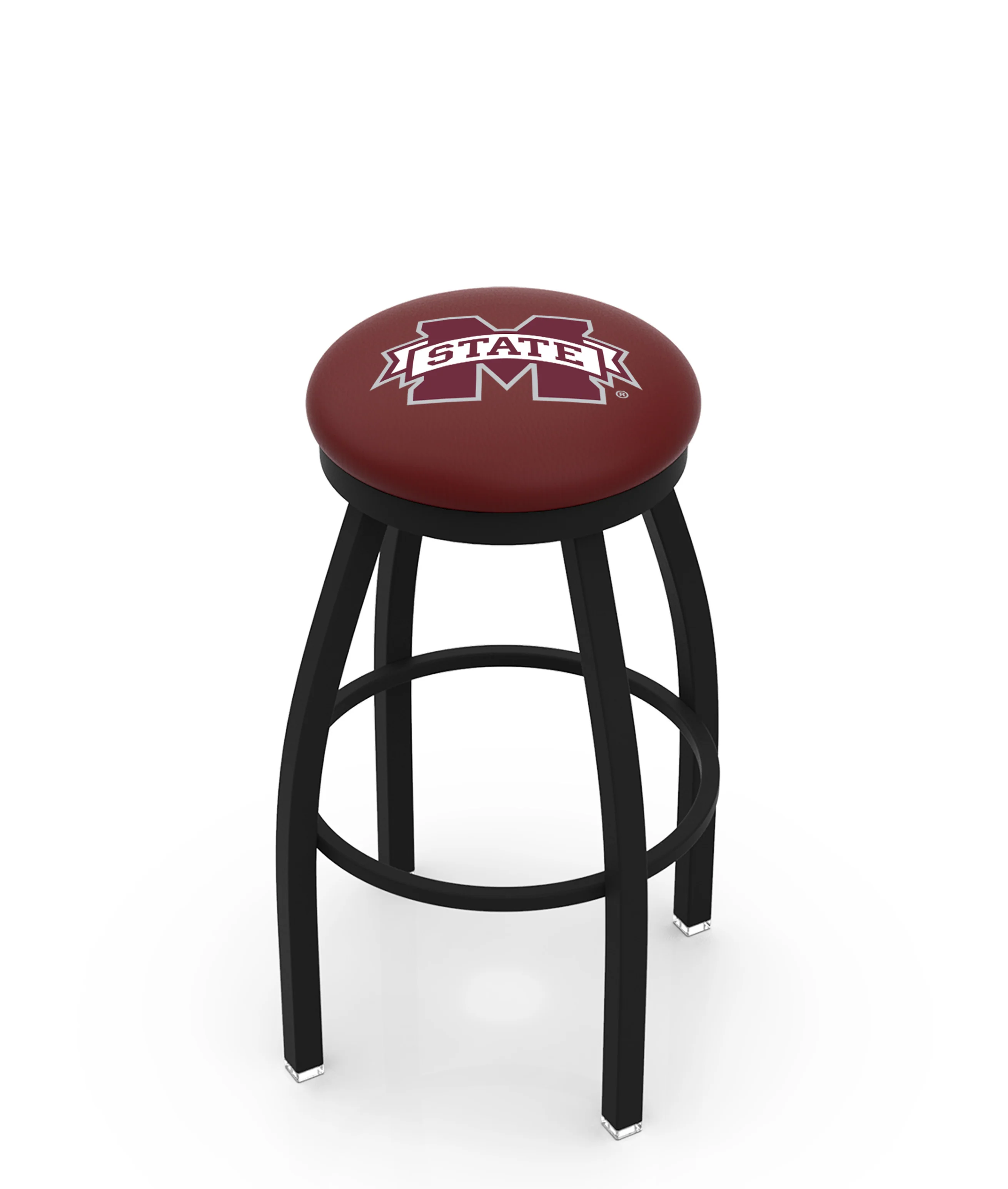 NCAA 30" Swivel Bar Stool with Black Wrinkle Finish - Image 17