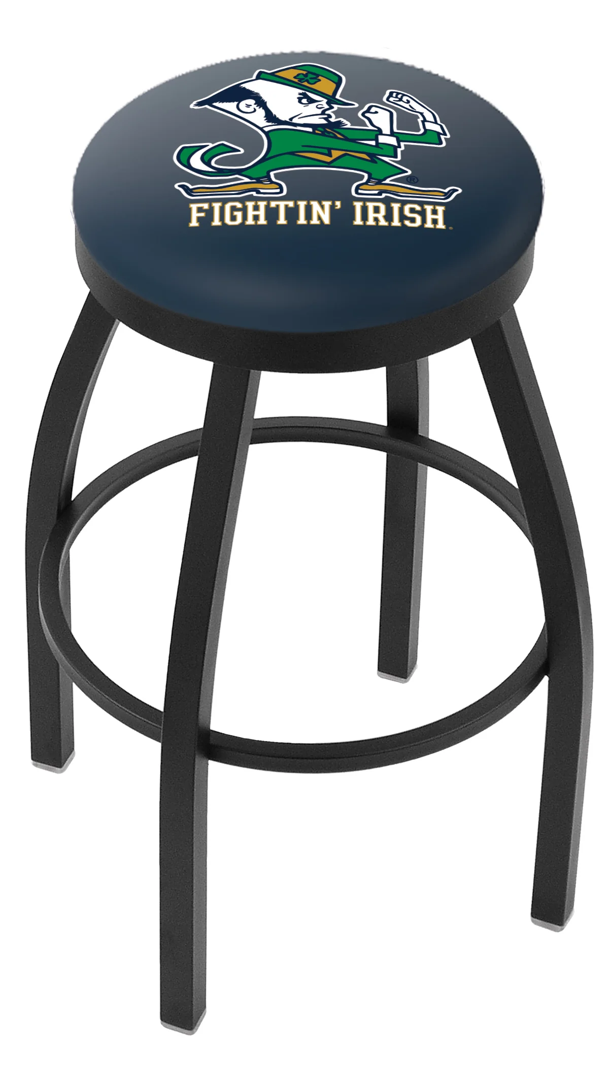 NCAA 30" Swivel Bar Stool with Black Wrinkle Finish - Image 18