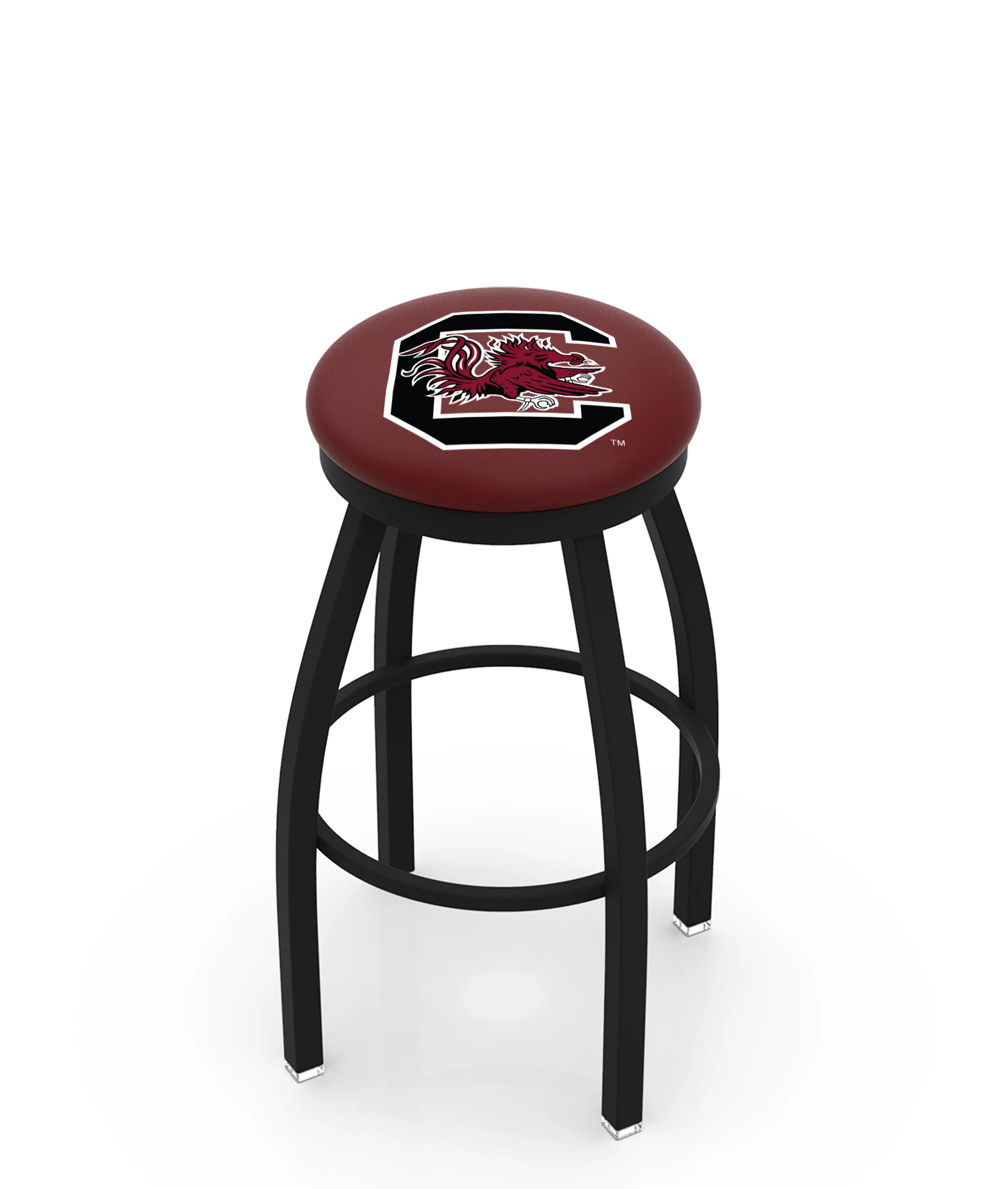 NCAA 30" Swivel Bar Stool with Black Wrinkle Finish - Image 23
