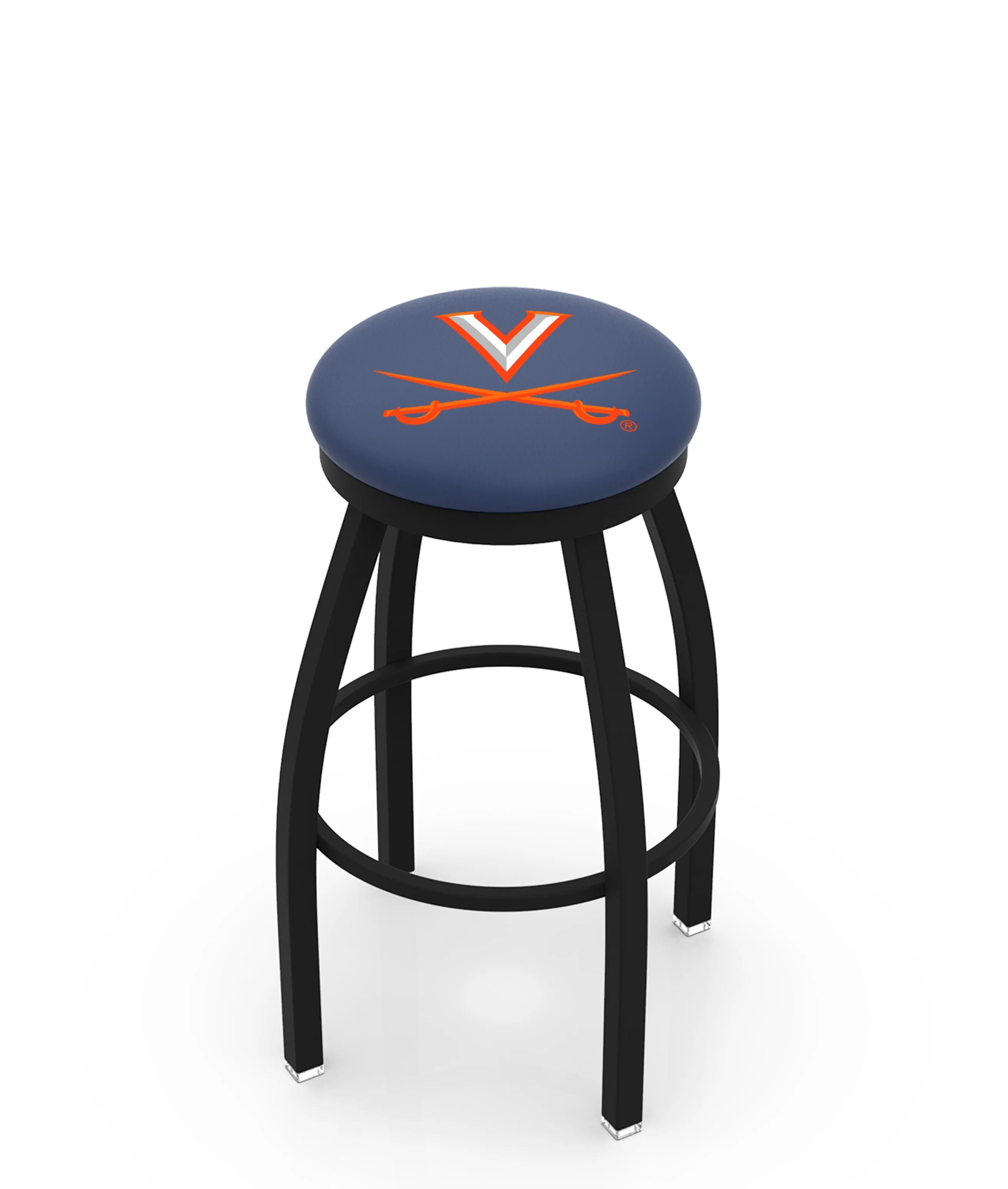 NCAA 30" Swivel Bar Stool with Black Wrinkle Finish - Image 33