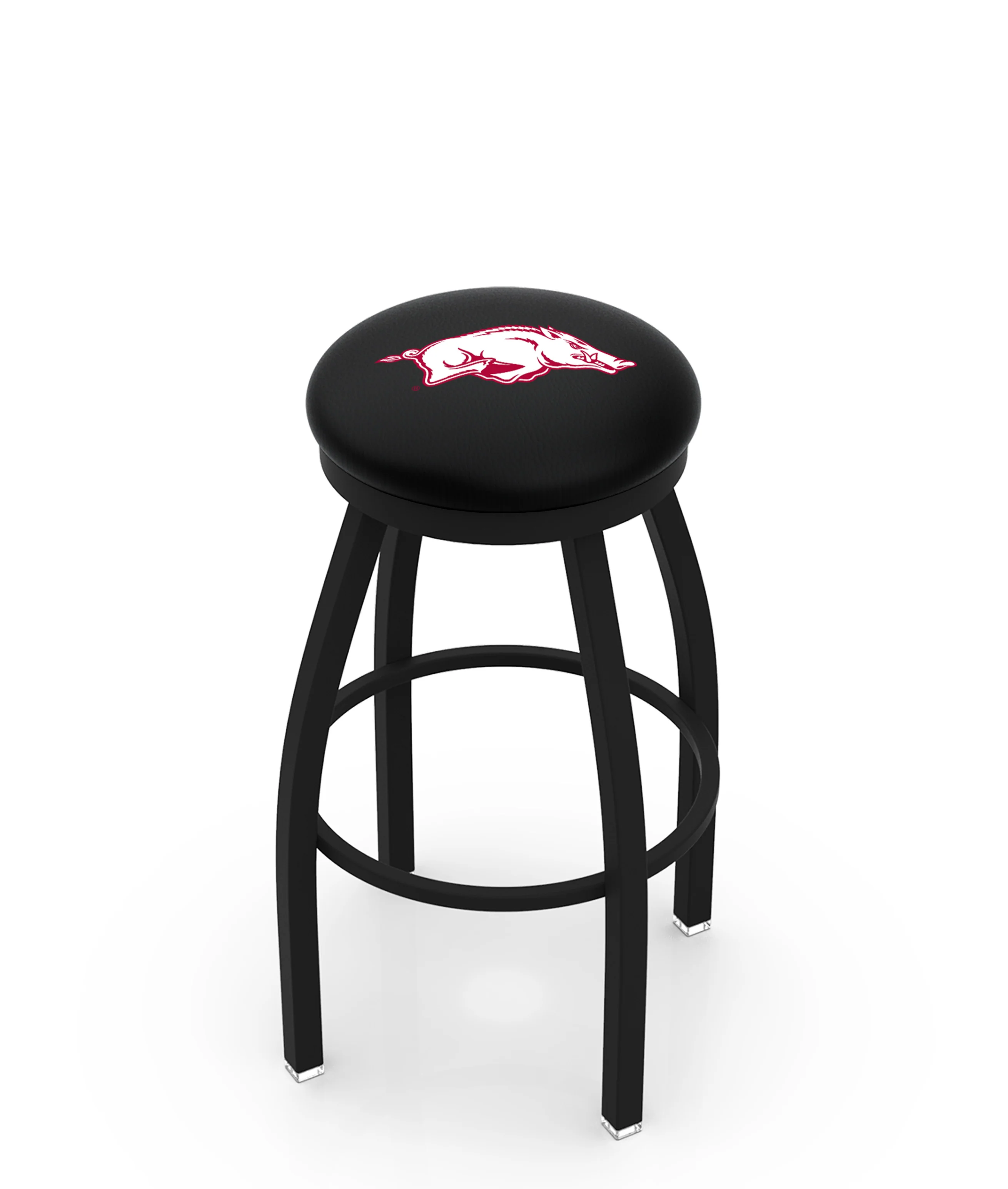 NCAA 30" Swivel Bar Stool with Black Wrinkle Finish - Image 4