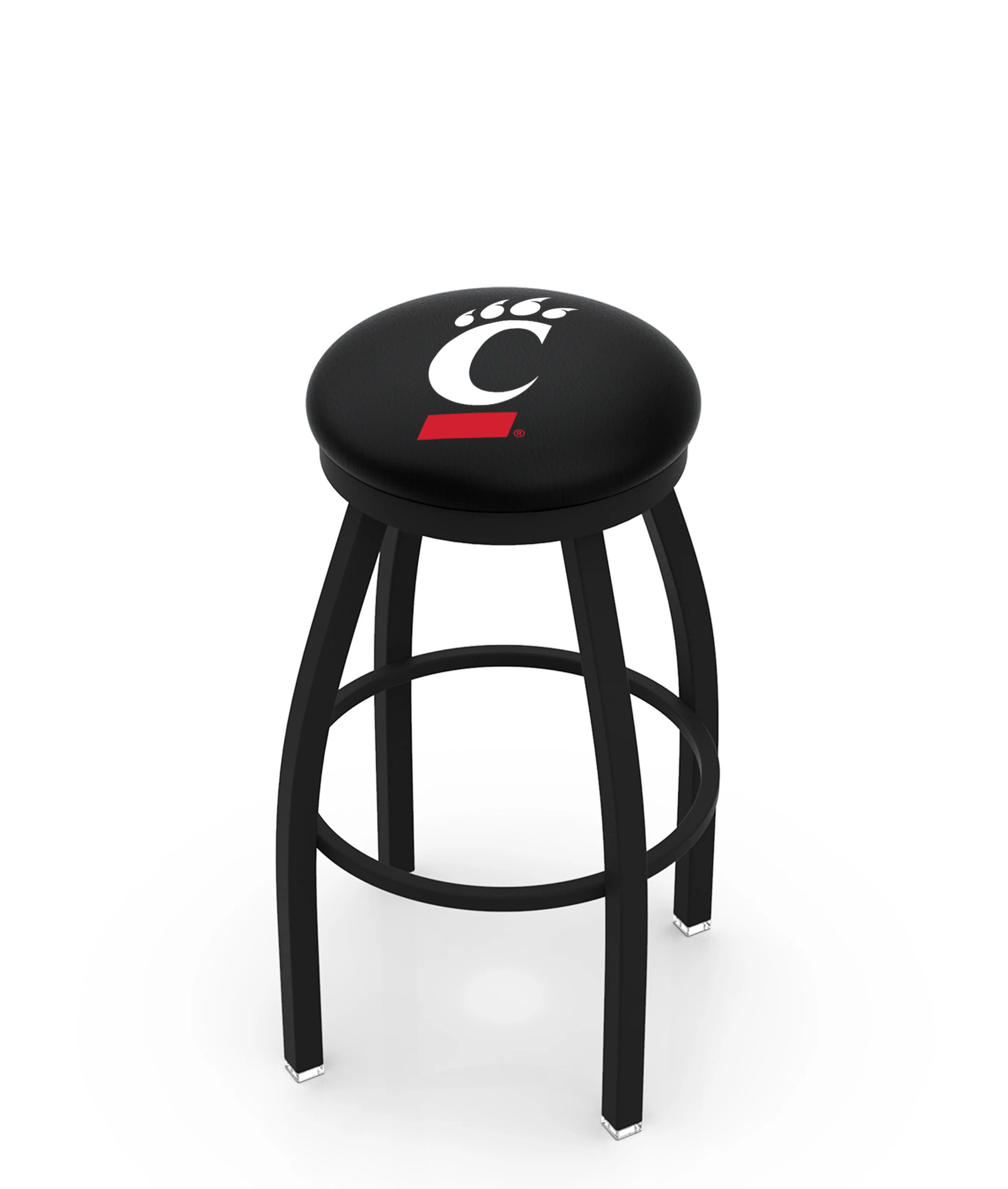 NCAA 30" Swivel Bar Stool with Black Wrinkle Finish - Image 43