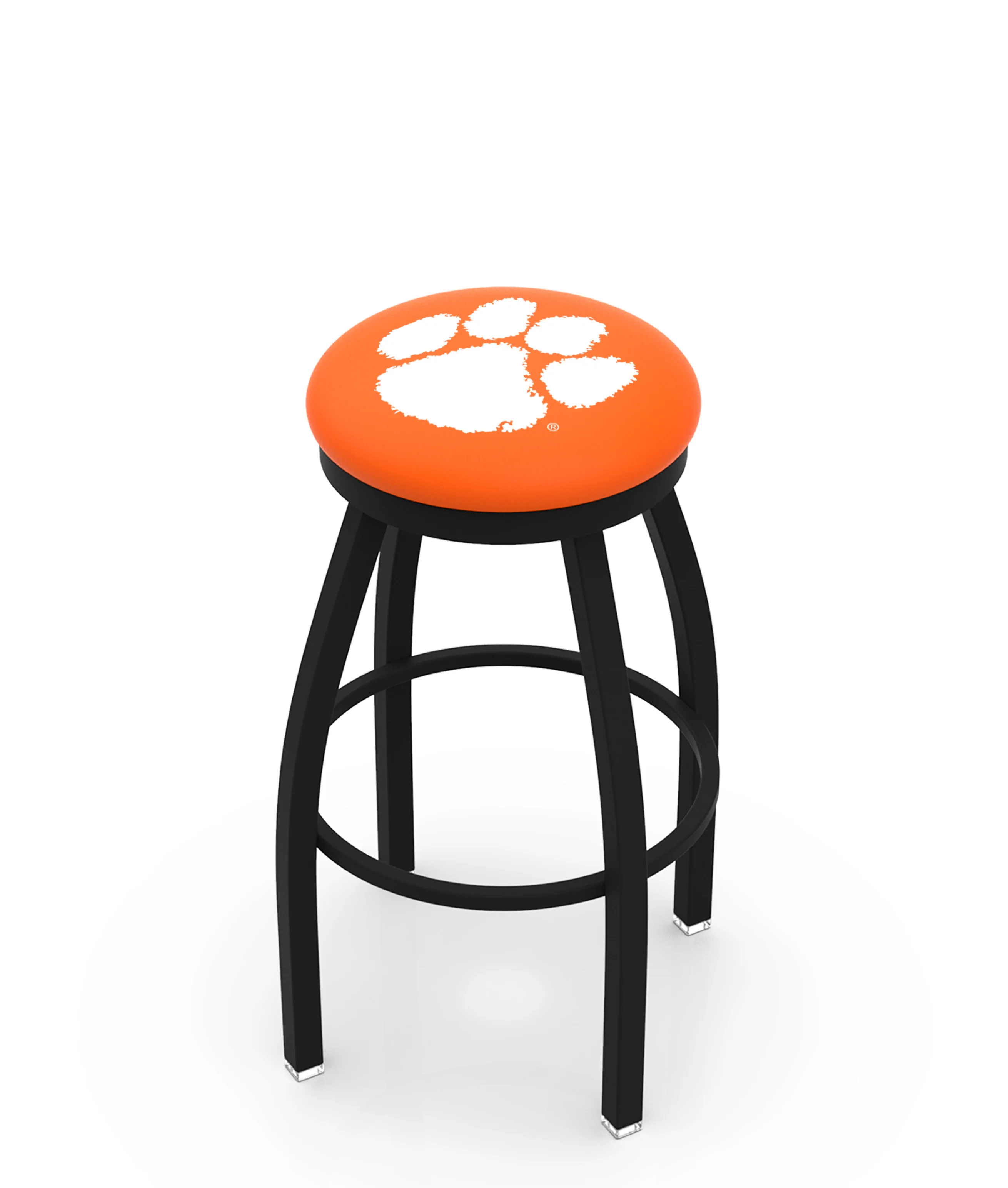 NCAA 30" Swivel Bar Stool with Black Wrinkle Finish - Image 44