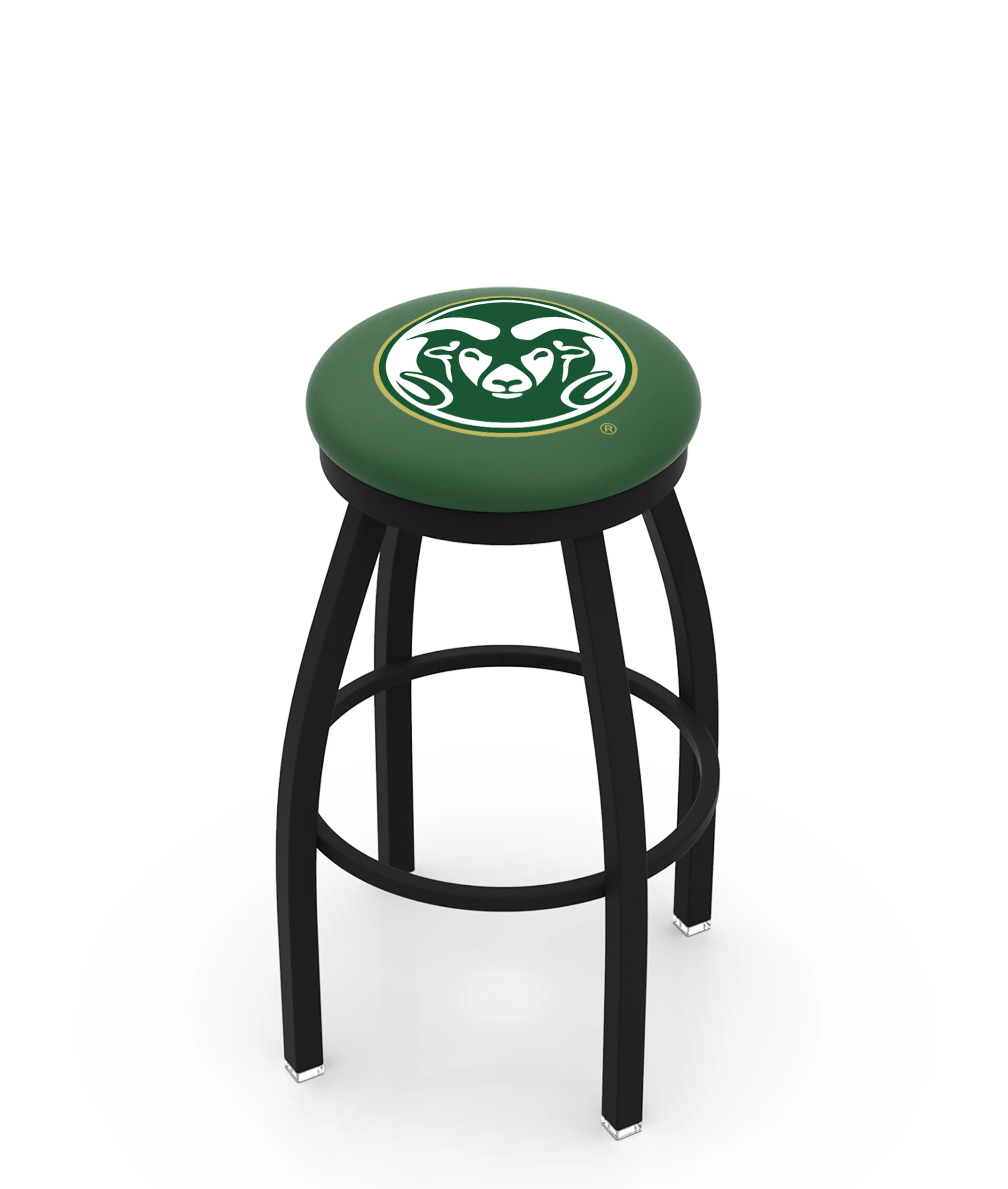 NCAA 30" Swivel Bar Stool with Black Wrinkle Finish - Image 45