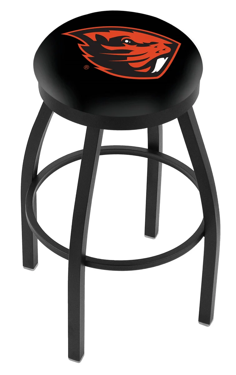 NCAA 30" Swivel Bar Stool with Black Wrinkle Finish - Image 48