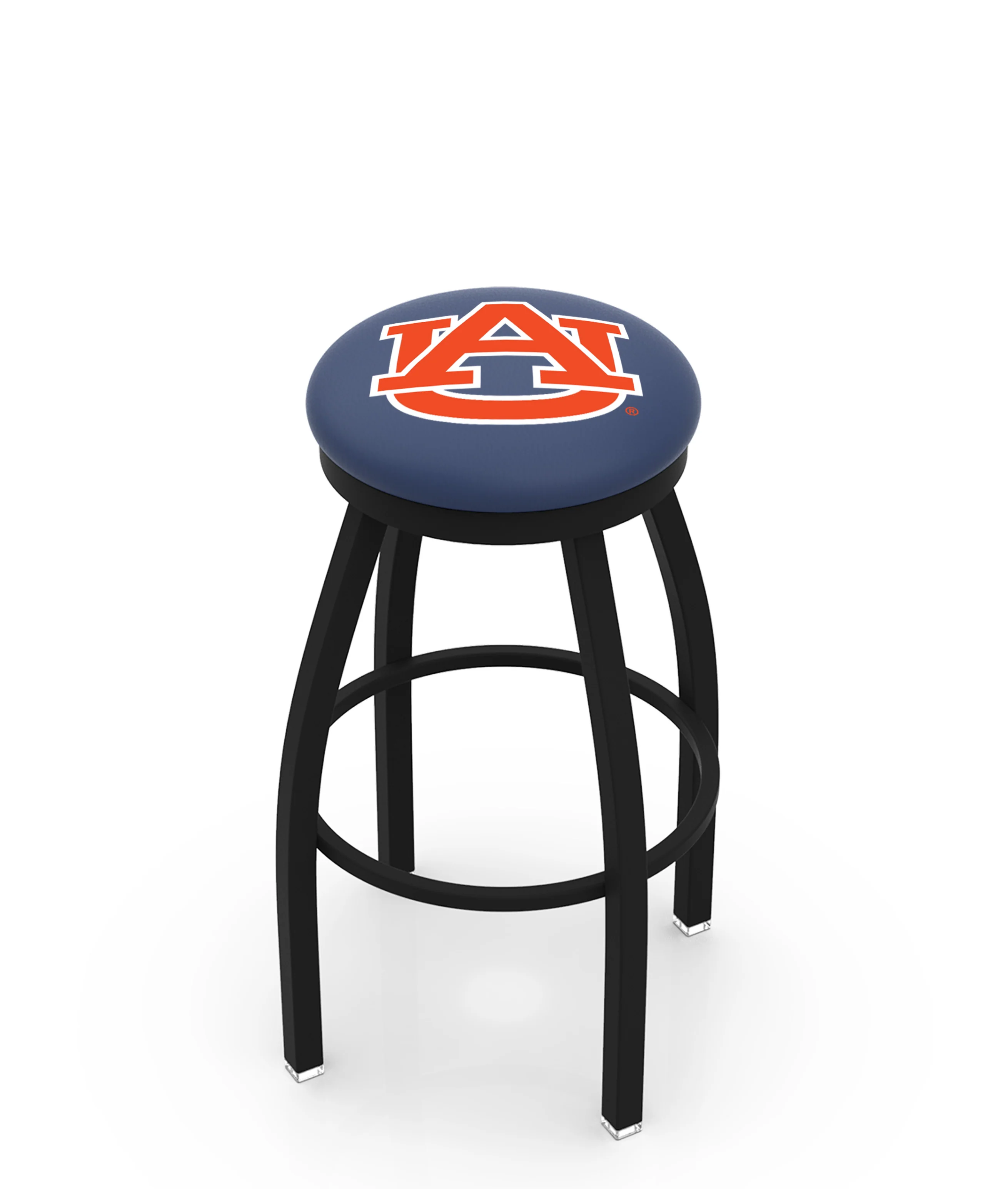NCAA 30" Swivel Bar Stool with Black Wrinkle Finish - Image 5
