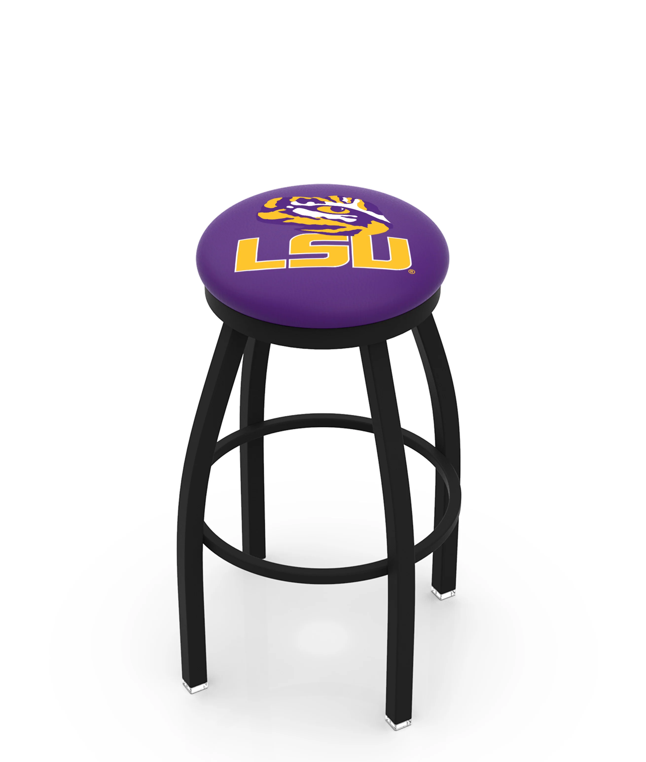 NCAA 30" Swivel Bar Stool with Black Wrinkle Finish - Image 50